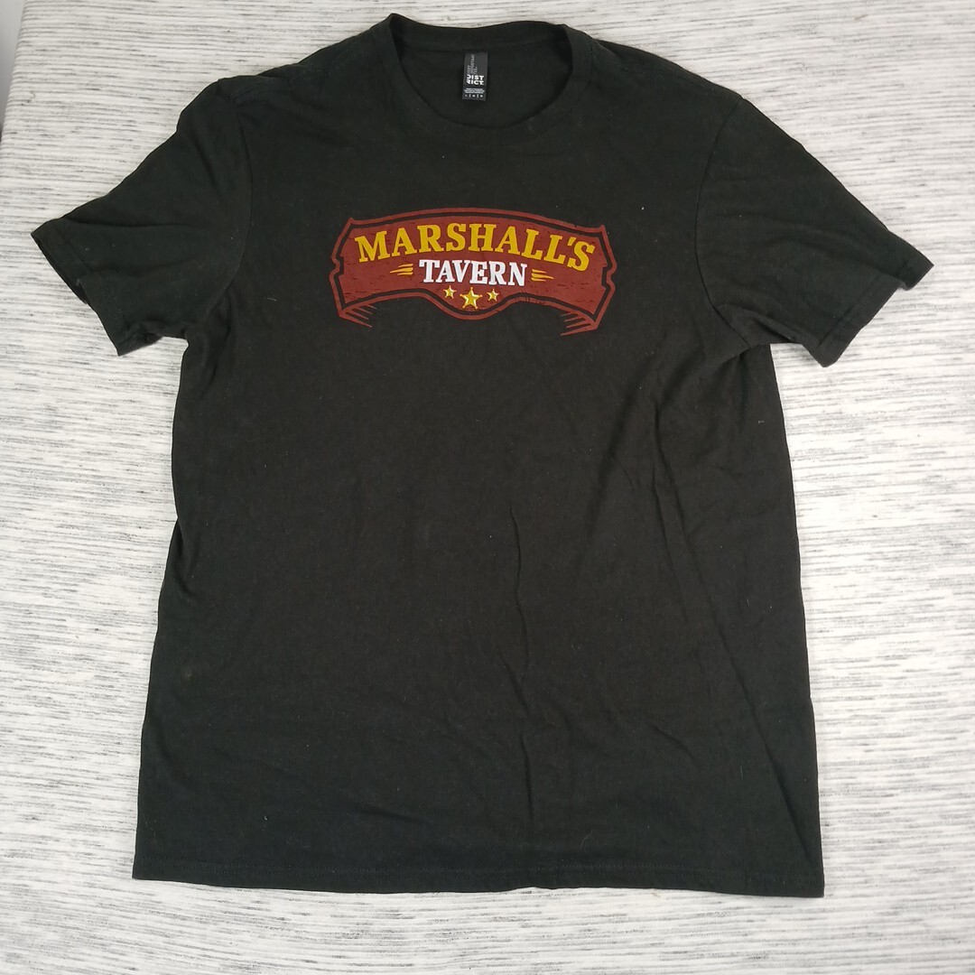 District T Shirt Men’s Large Black Graphic Print Marshall’s Tavern