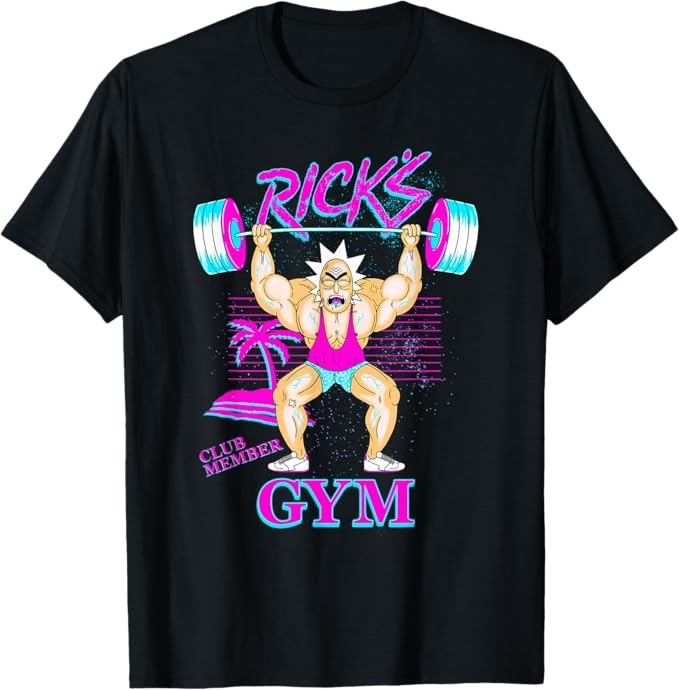 Rick and Morty Rick’s Gym T-Shirt Performance Tee Unisex