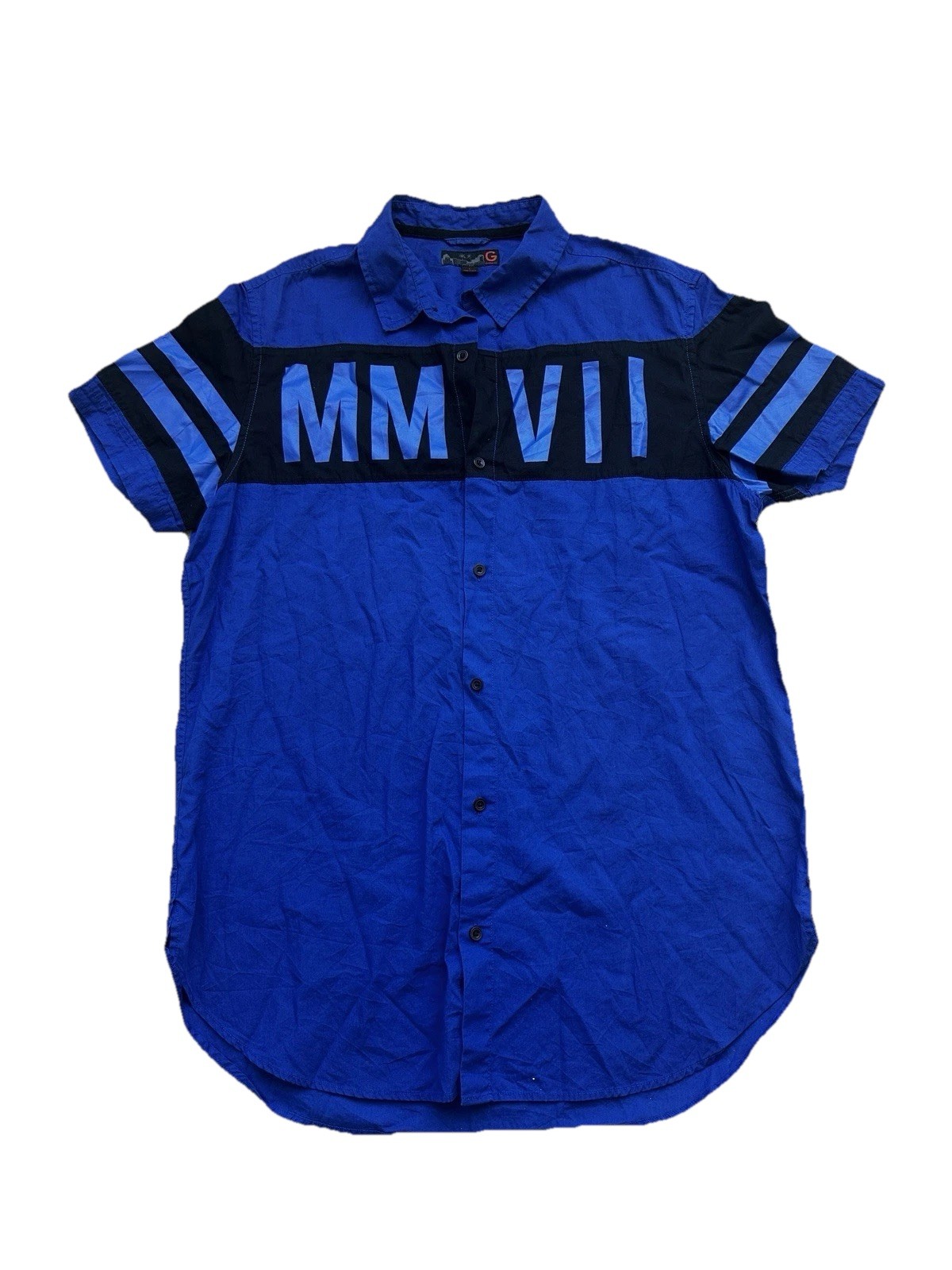 Authentic G by Guess,MM VII graphic shirt, streetwear style, L, Button Down Rare