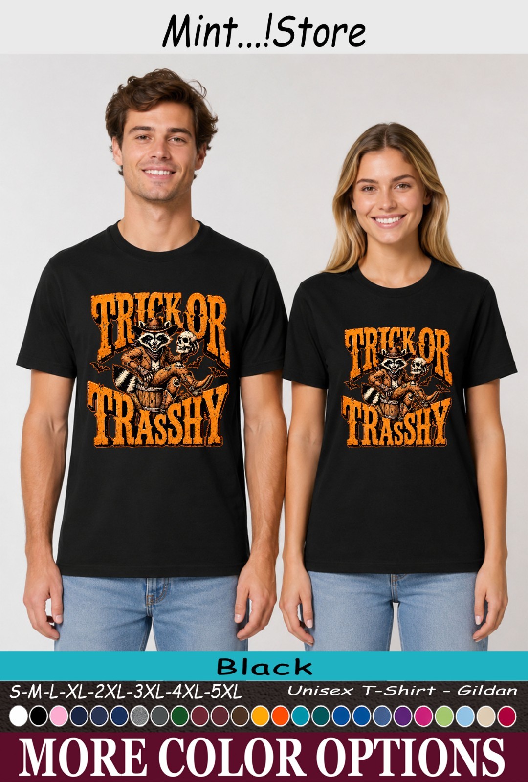 Cowboy Raccoon Halloween Shirt, Trick or Trashy Western Graphic Tee