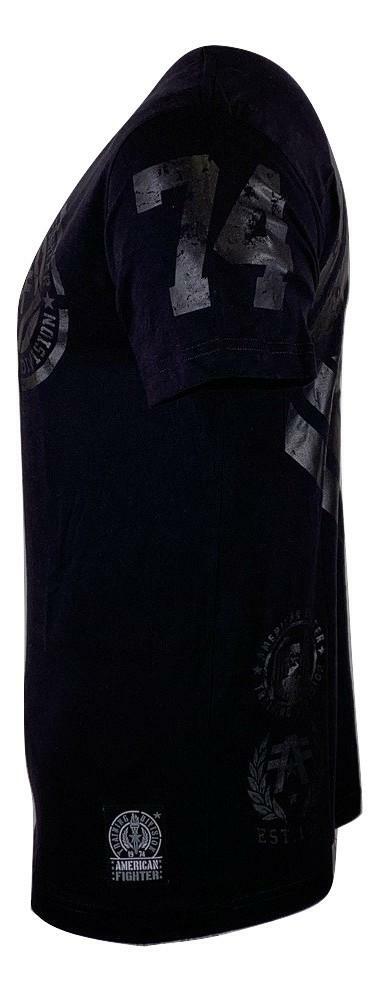 AMERICAN FIGHTER Men’s T-Shirt AVERETT Black Athletic Biker MMA S-4XL