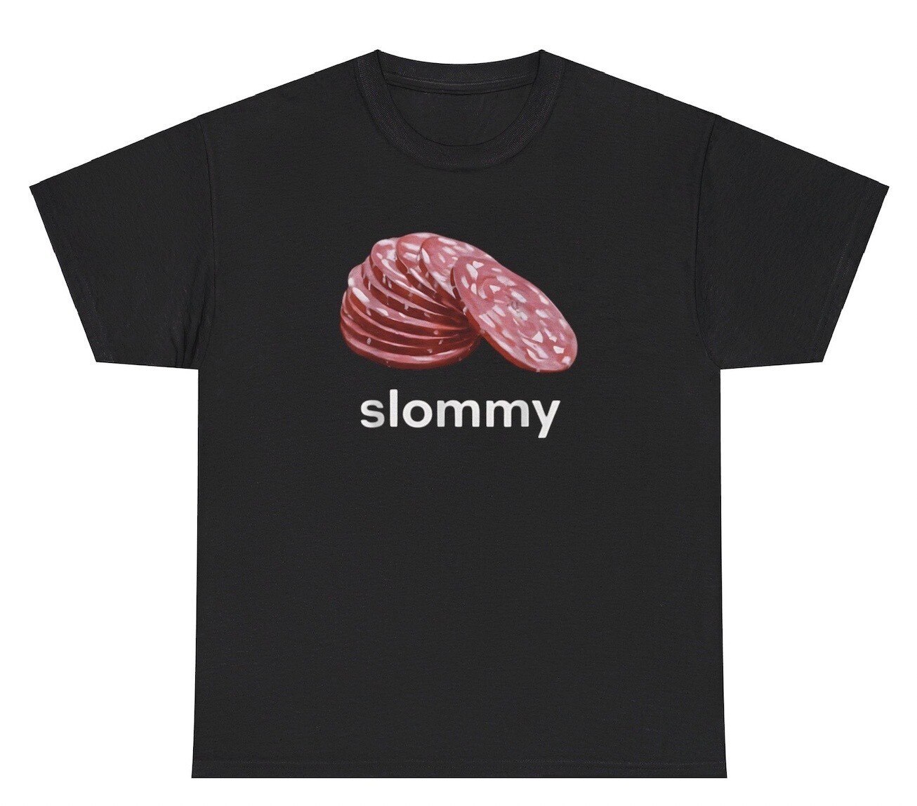 Slommy T Shirt Funny Salami Weirdcore Oddly Specific Dank Meme Weird Cursed Tee
