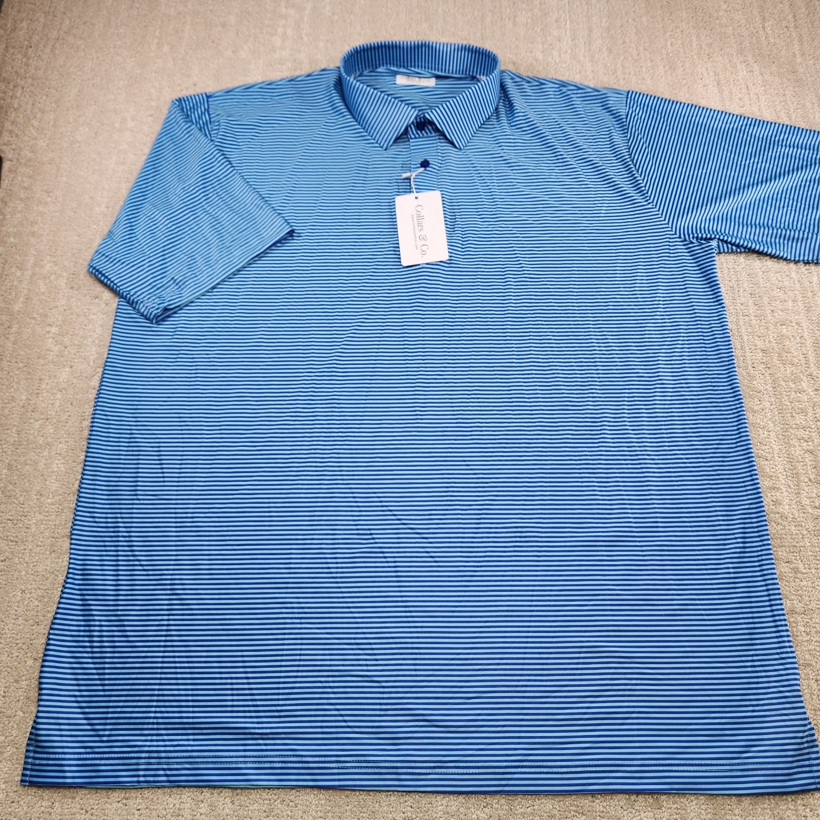 Collars And Co Shirt Men 3XL Dress Collar Polo Featherweight Performance Stretch