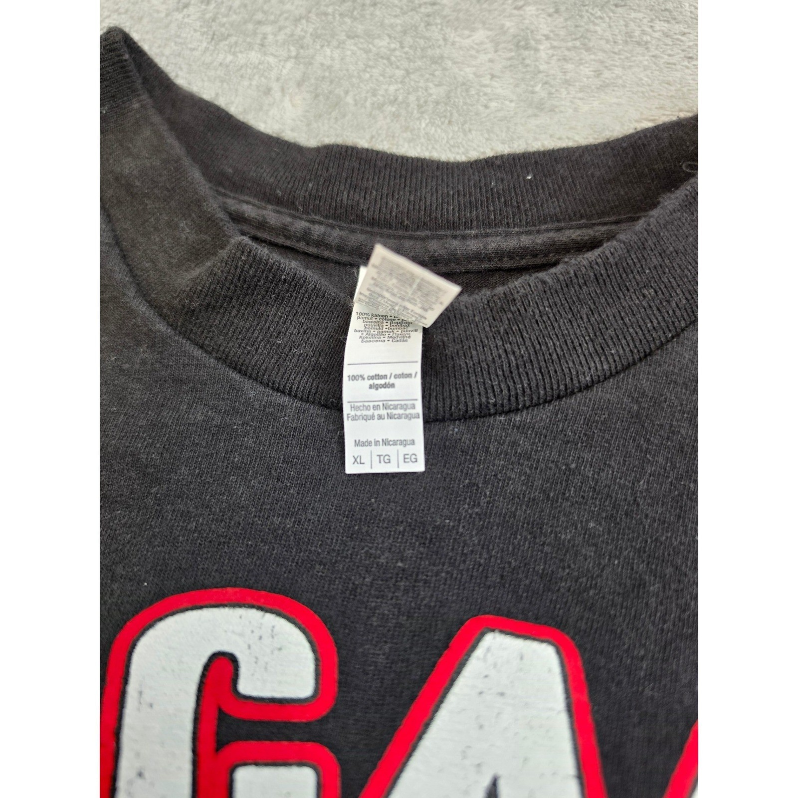 American Apparel Chicago Illinois Skyline Graphic T-Shirt Black XL 1301 Mens