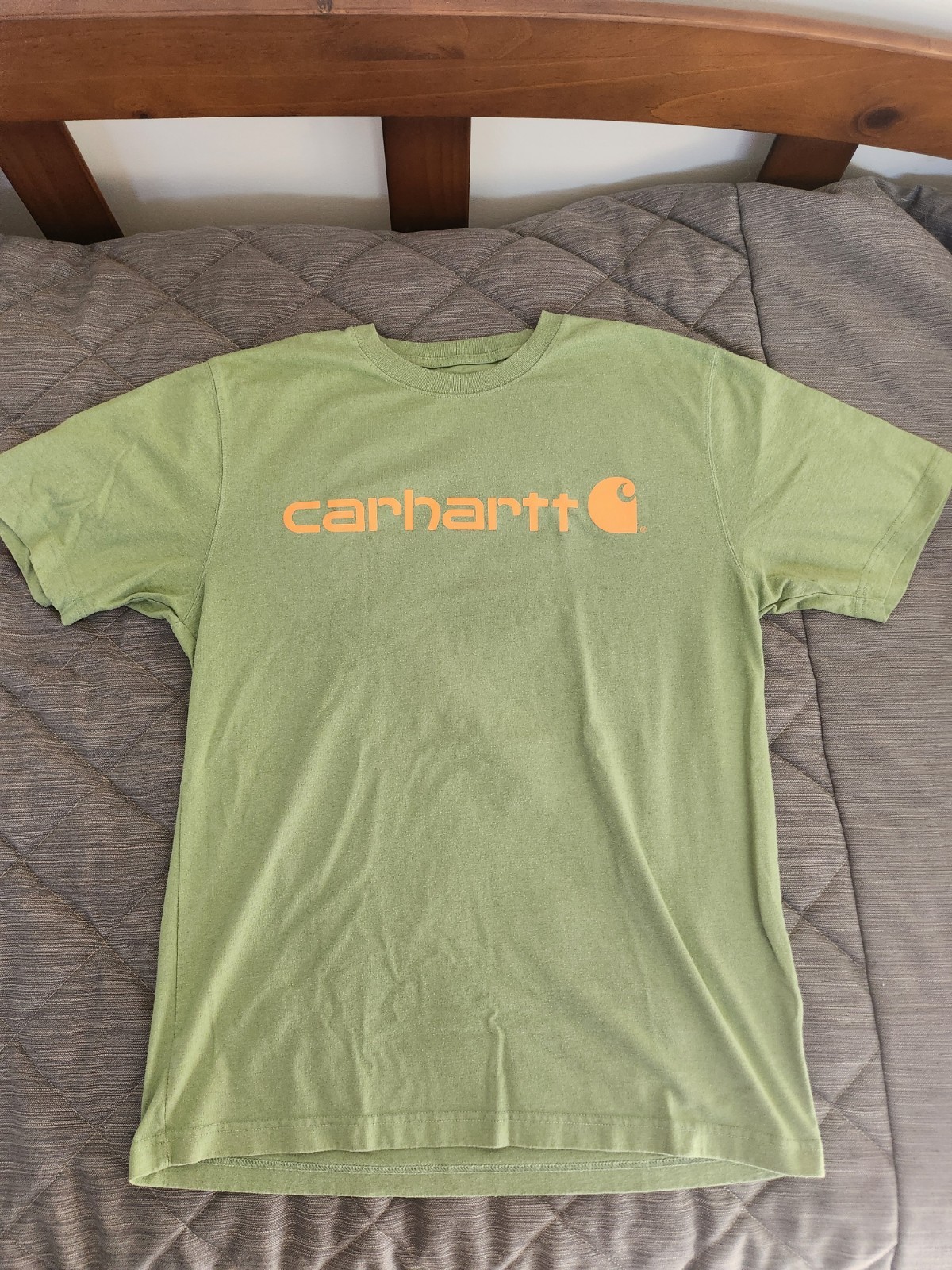 Carhartt Men’s Loose Fit Crew Neck Short Sleeve Graphic Logo T-Shirt Green M