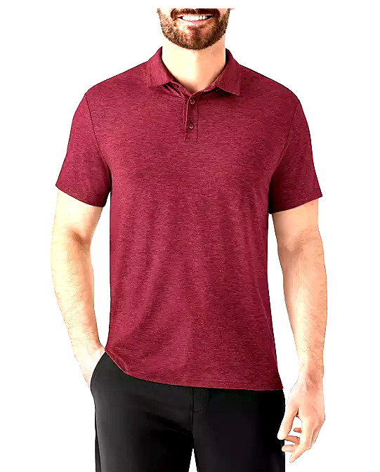 New MEMBER’S MARK Men Soft Polo Shirt – Fabric UPF 30+ Sun Protection Size: M