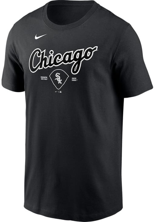 Nike Chicago White Sox Black Refresh Local Territory Short Sleeve T Shirt Sz LG