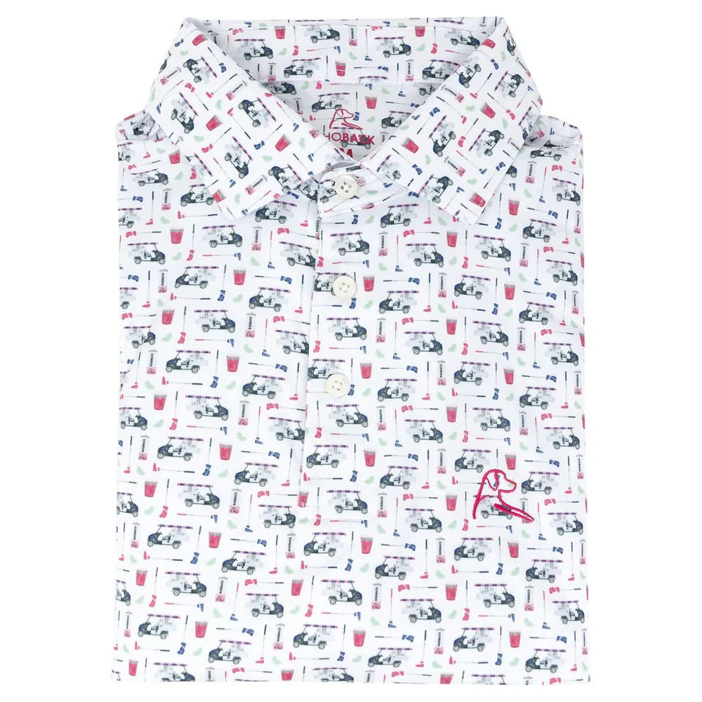 ✈️ 4-Way Stretch Rhoback The Bev Cart Golf Men Short Sleeve Performance Polo XL