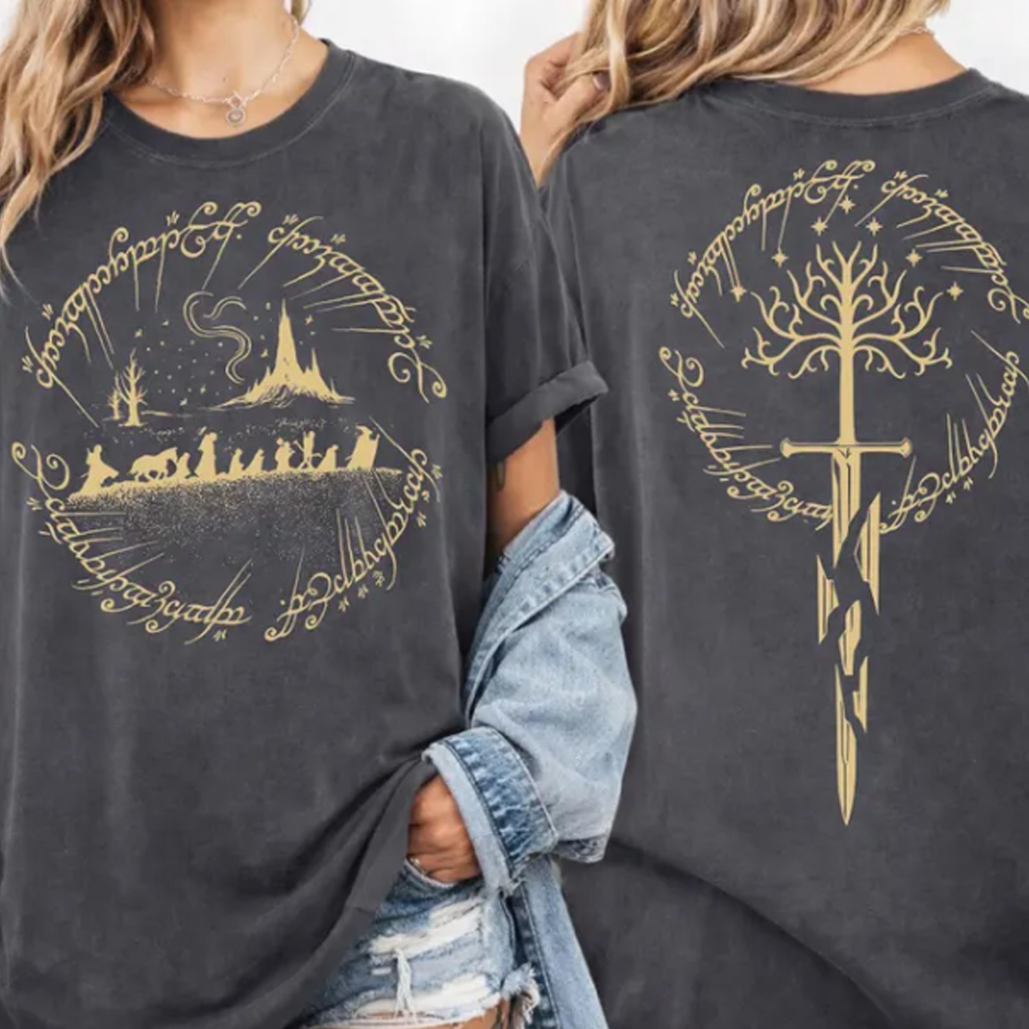 Fantasy Book Lover Shirt, LOTR Fan Tee, Iconic Fantasy World Shirt for Readers