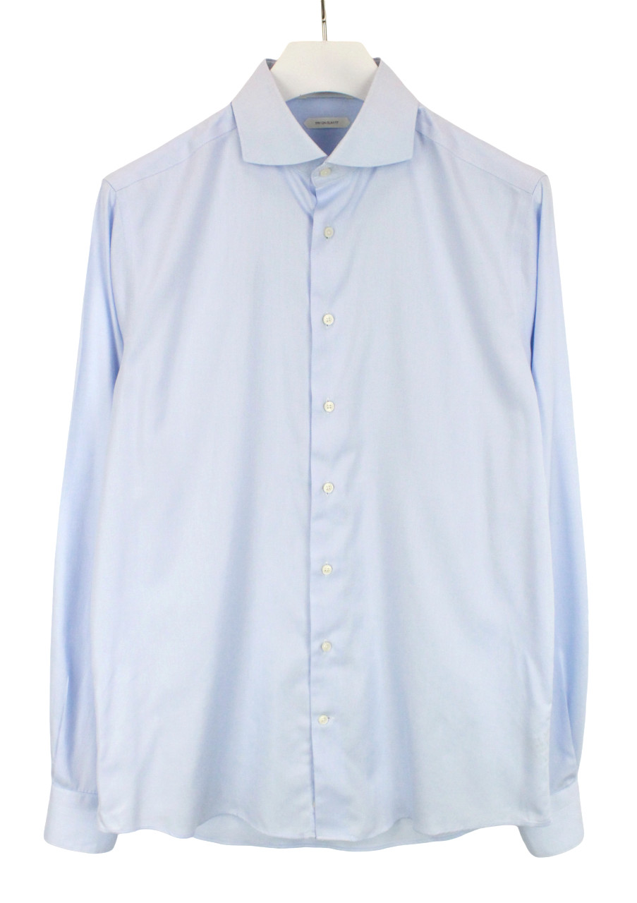 SUITSUPPLY Try On Slim Fit Formal Shirt Men’s 41L/ 16L Blue Oxford Melange