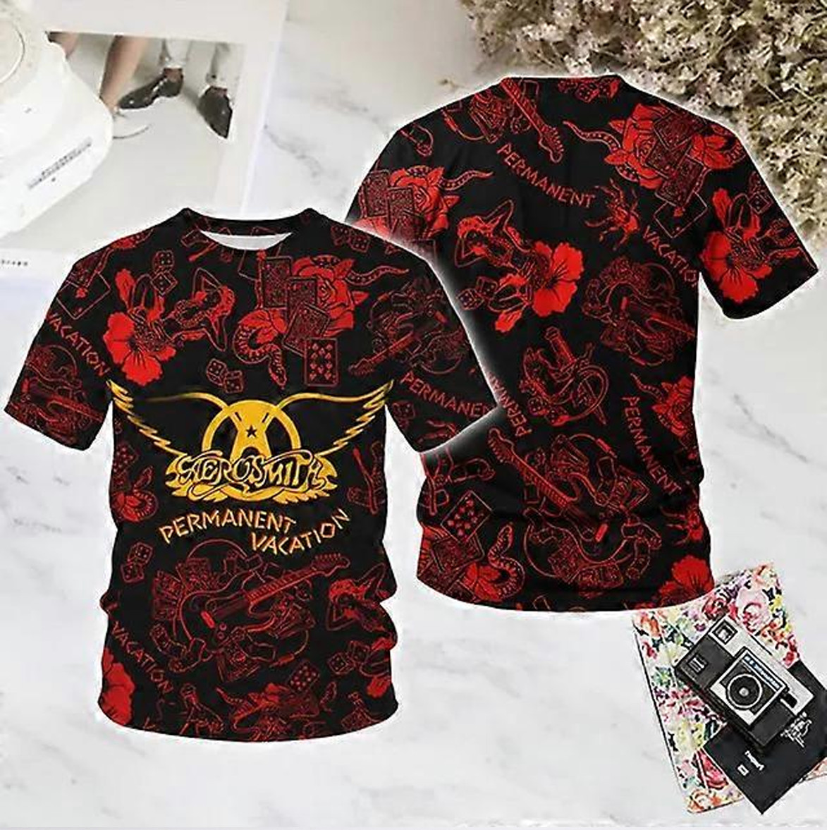 Aerosmith – Permanent Vacation 3D AOP Unisex Shirt S-5XL K542