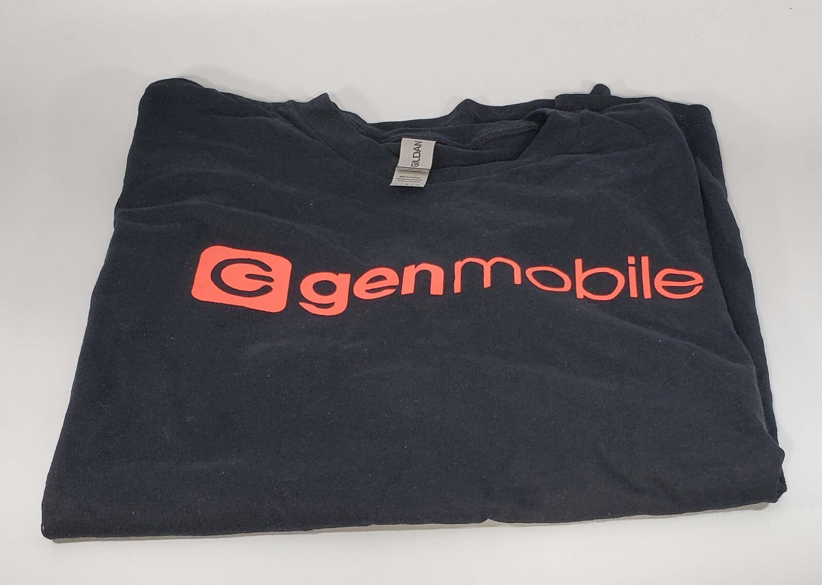 2 Genmobile Gen Mobile T-Shirt Size L Gildan Dry Blend Black Advertisement