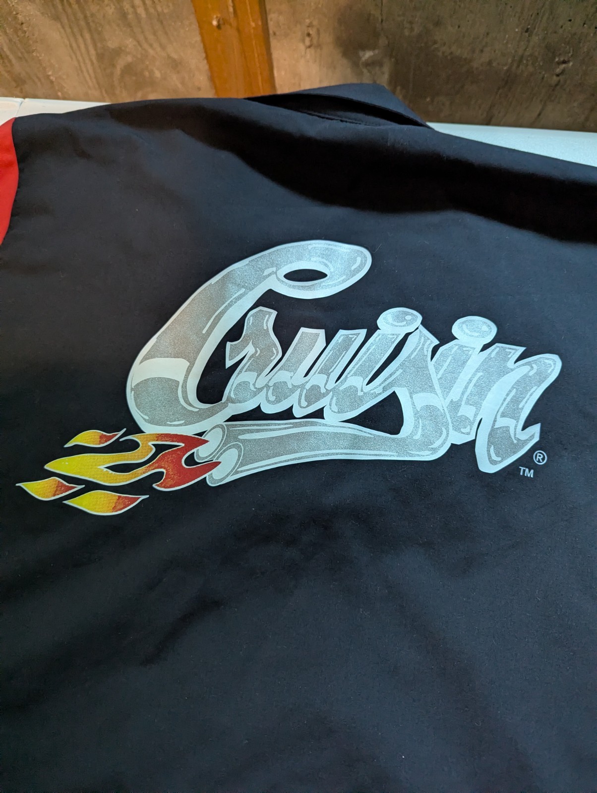 CRUISIN USA Vintage Bowling Graphic Shirt Size Large 2 Tone 🎳