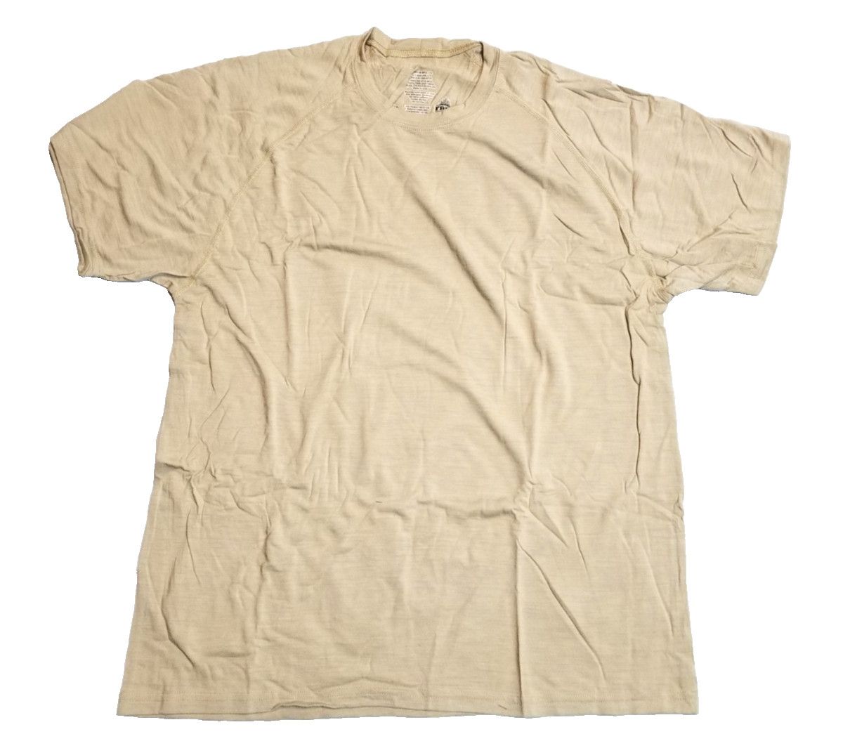 US Military ADS FLAME RESISTANT SHORT SLEEVE T-SHIRT TAN LARGE 8415-01-588-0772