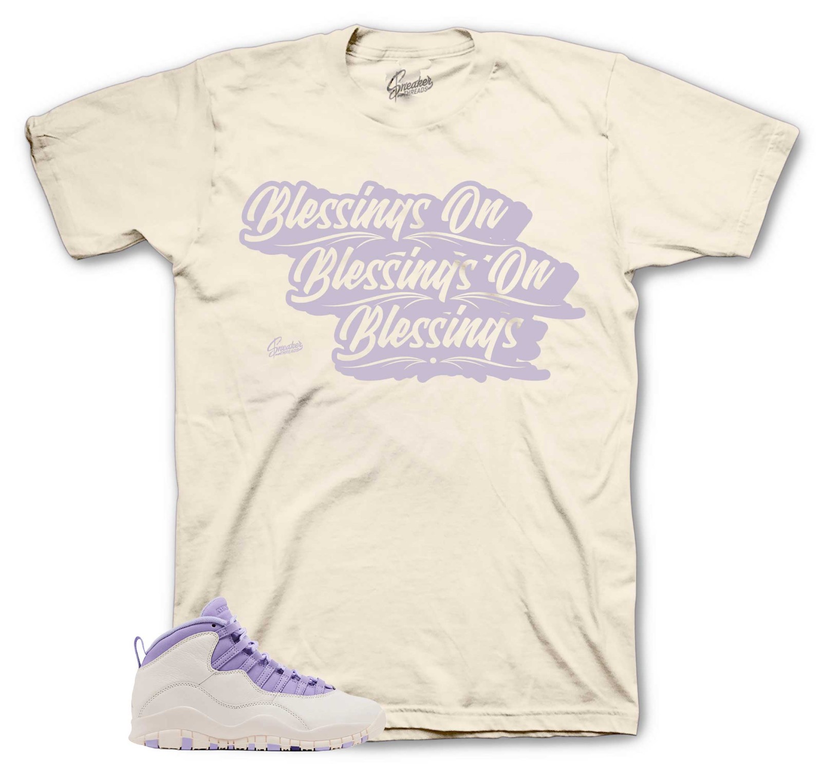 Shirts To Match Jordan 10 Hydrangeas Sneakers – Blessings Tees