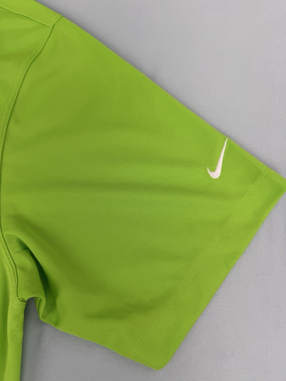 NWT Nike Golf Dri‑FIT Neon Green Polo Seahawks & Bud Light NFL Logo Shirt Sz L