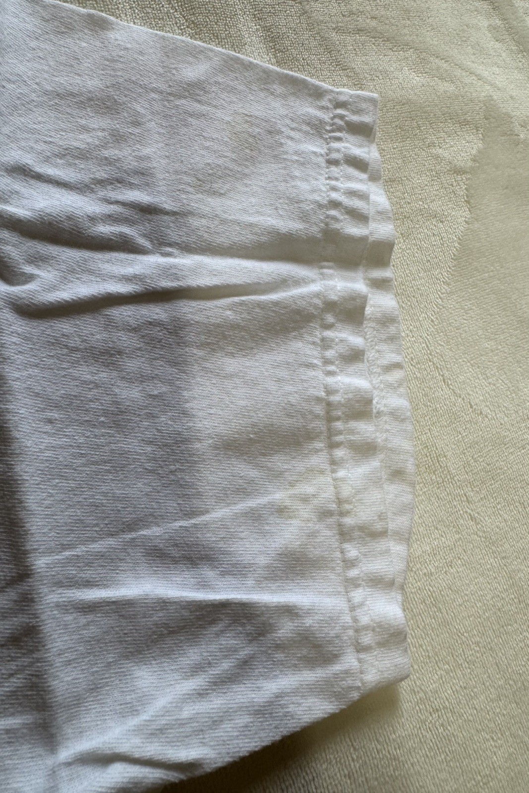 Vintage Who Came First Funny Double Stitch White Tshirt Delta Pro Weight Size L