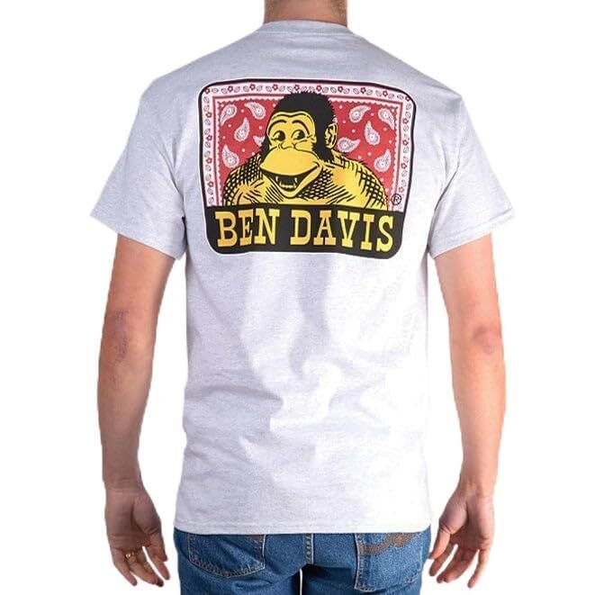 Ben Davis Men’s T-Shirt Short Sleeve Crew Neck Paisley Graphic Logo Shirt