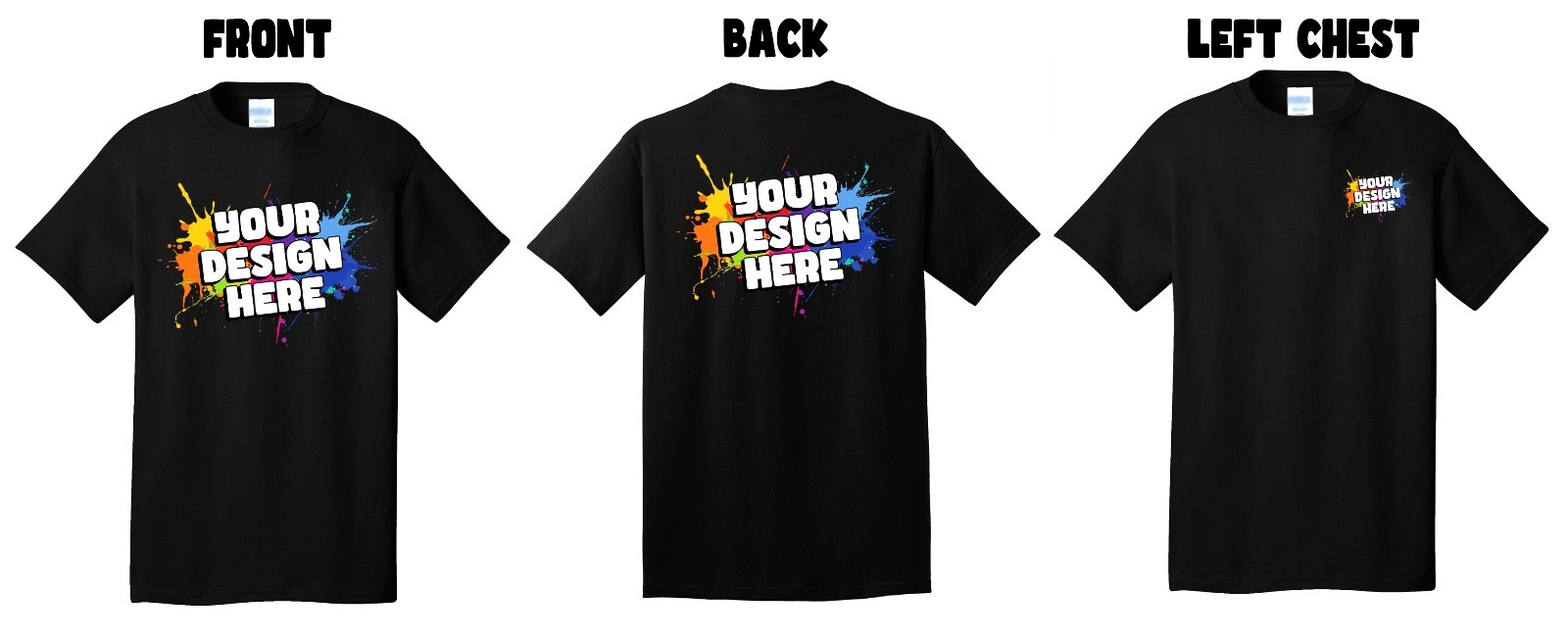 Custom Design Personalized T-shirt With Your Logo Short Sleeve Tee