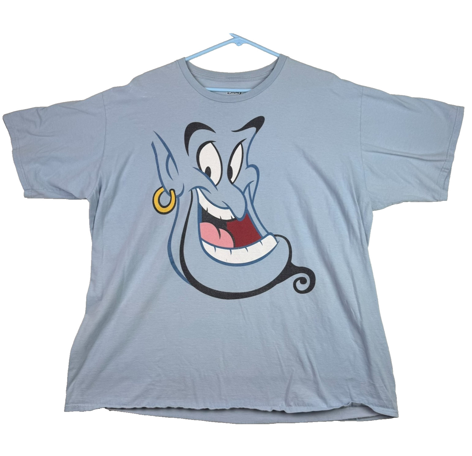 Genie Aladdin T Shirt 2XL 3XL Blue Short Sleeve Disney