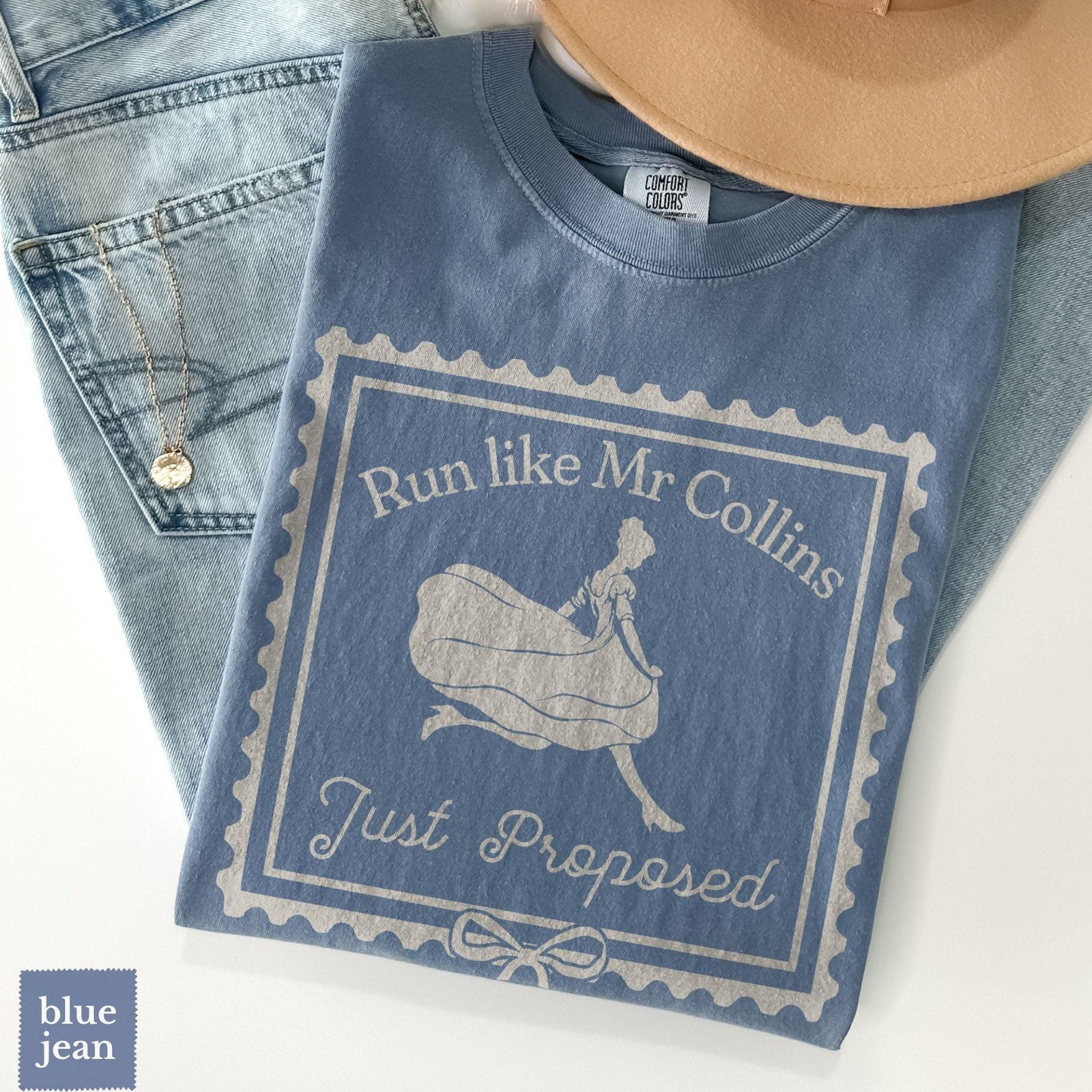 Pride and Prejudice Tshirt Run Like Mr Collins Just Proposed Funny Jane Austen S