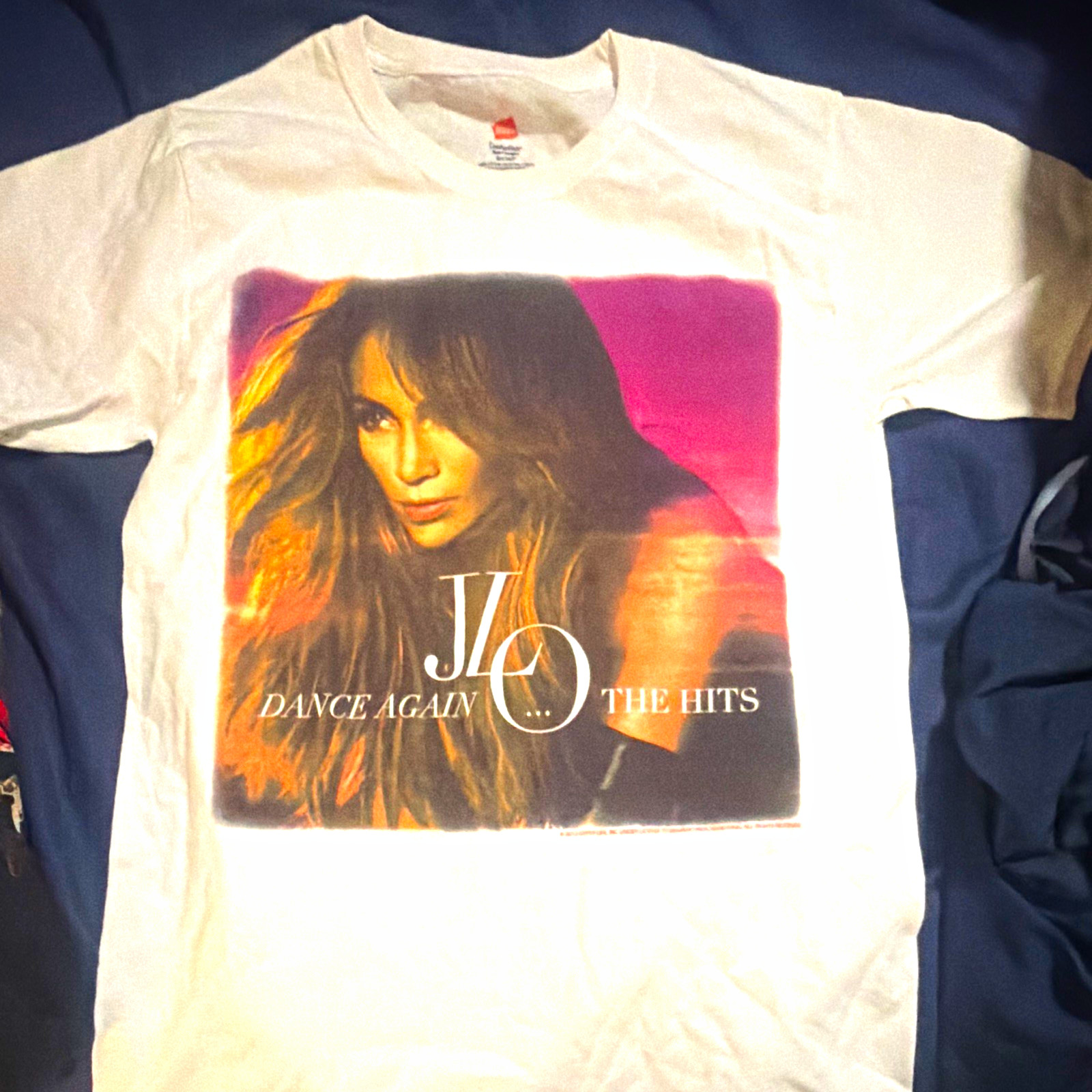 Vintage JLo Dance Again: The Hits 2012 Tour Double-Sided Tee shirt size S Y2k