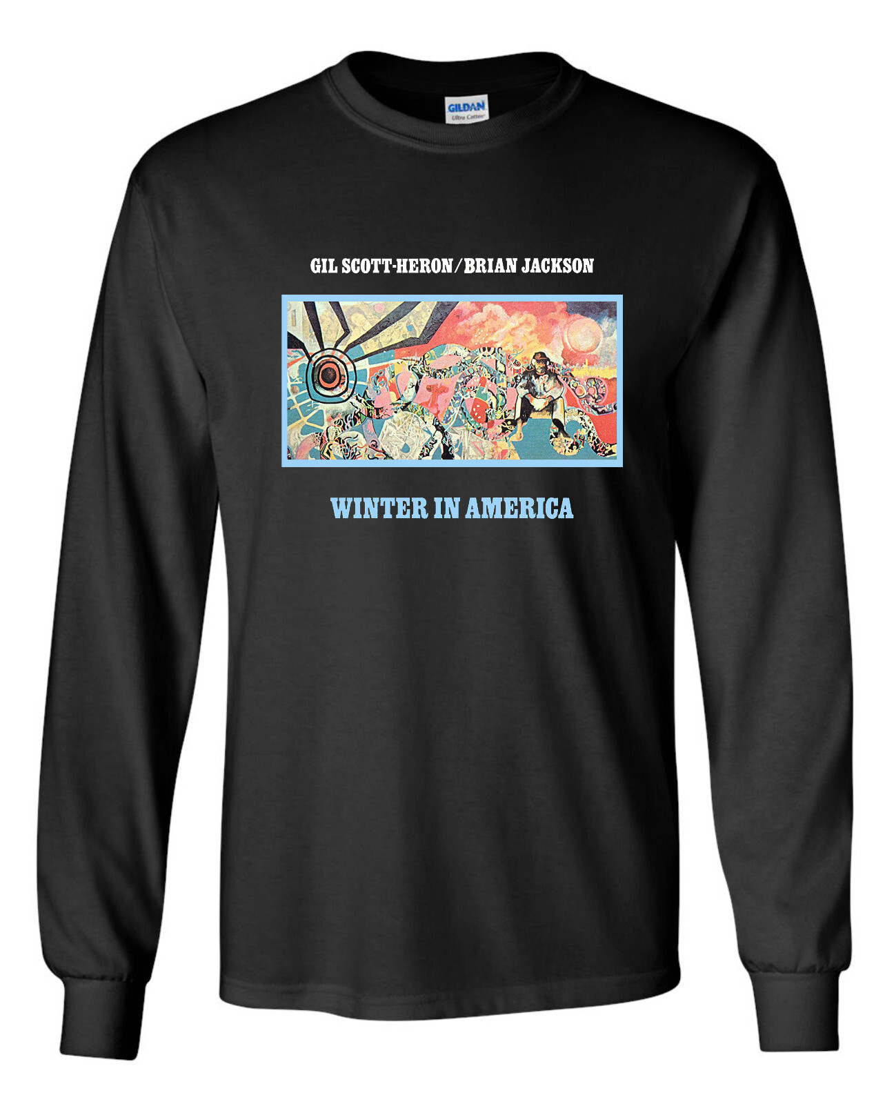Gil Scott-Heron Long Sleeve T-Shirt – Brian Jackson Winter In America 70s Poet