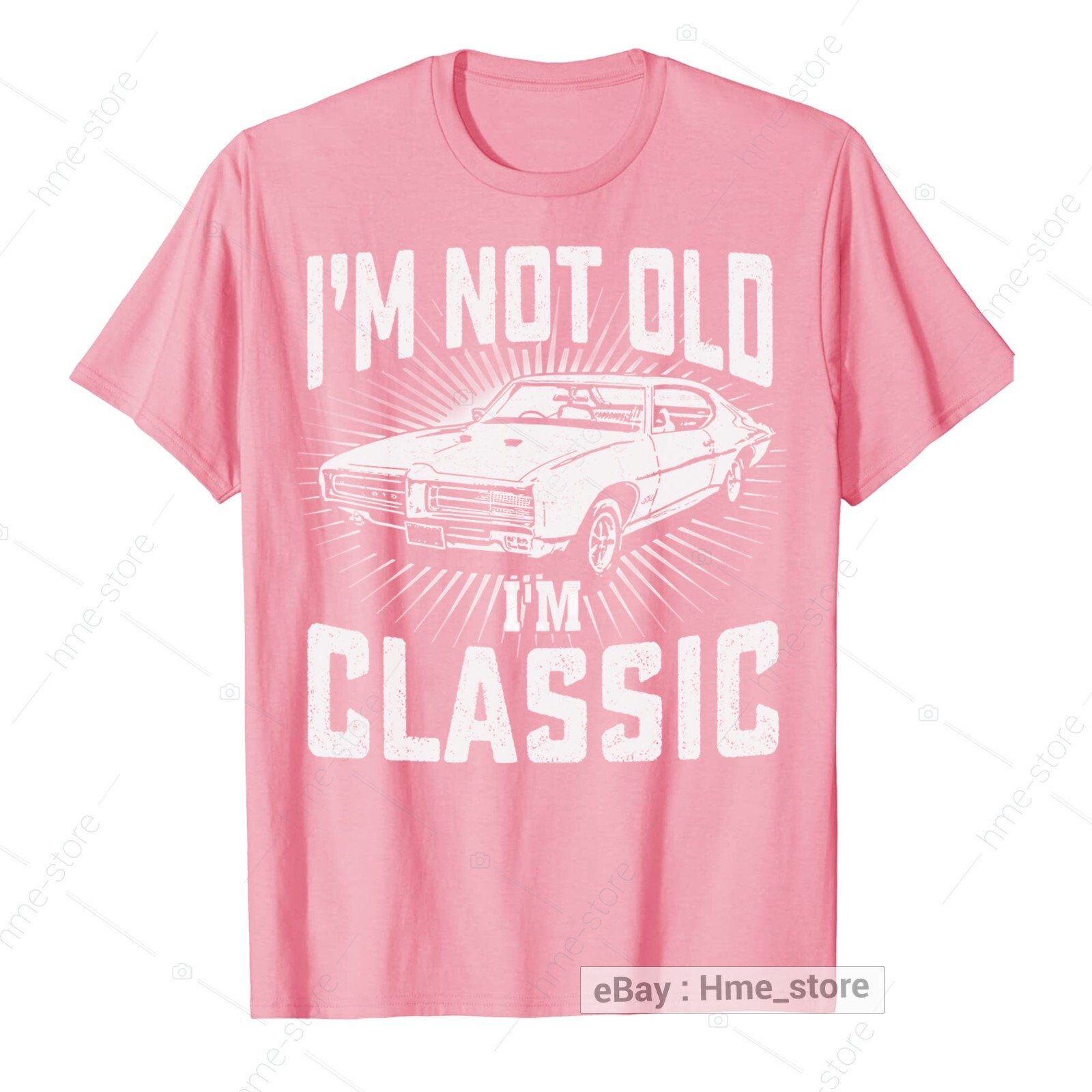 Not Old I’m Classic Vintage Car Lover T-shirt Gifts for Dad Husband Grandpa Papa