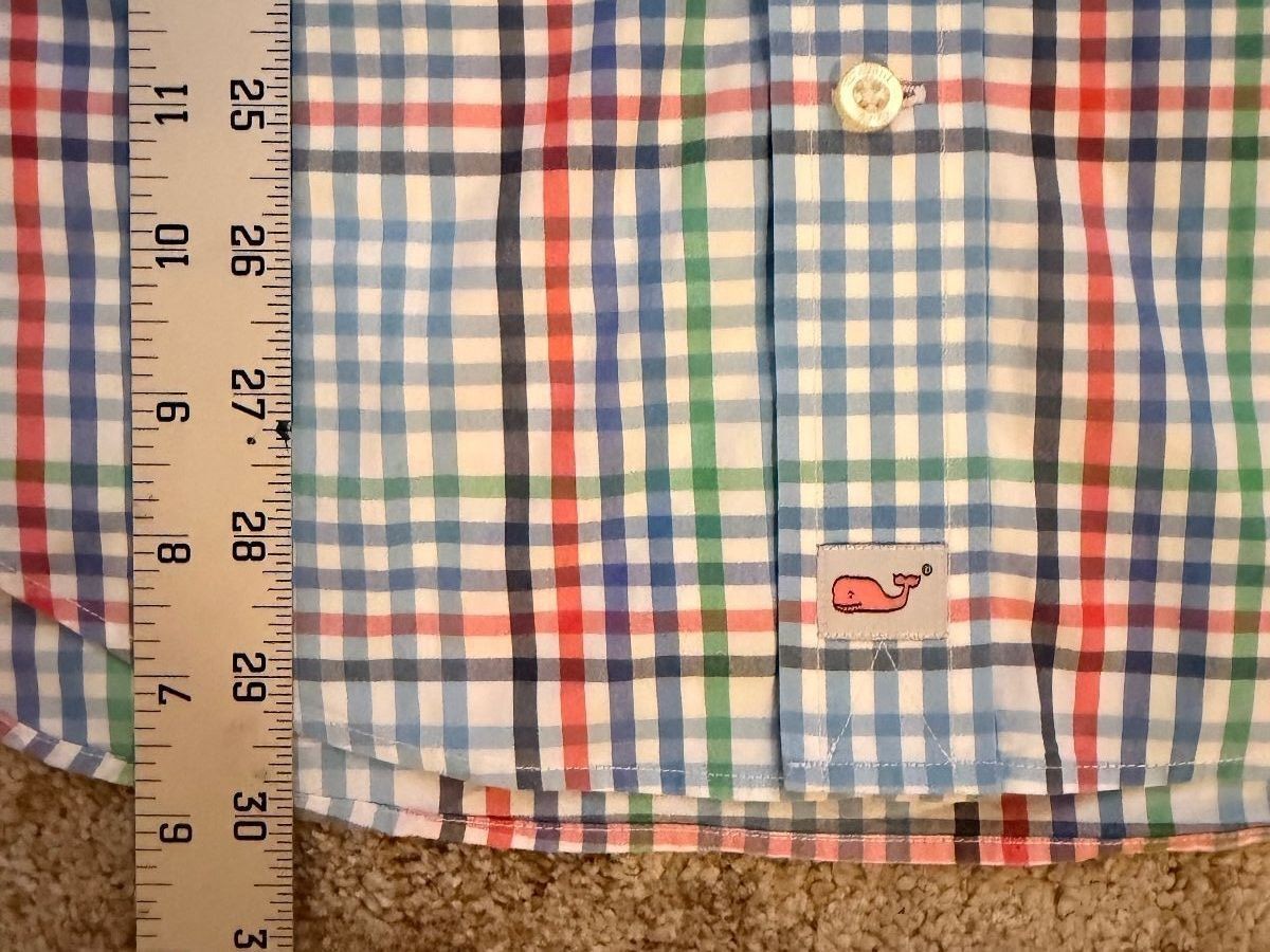 Vineyard Vines Murray Shirt Plaid Button Down Sz S