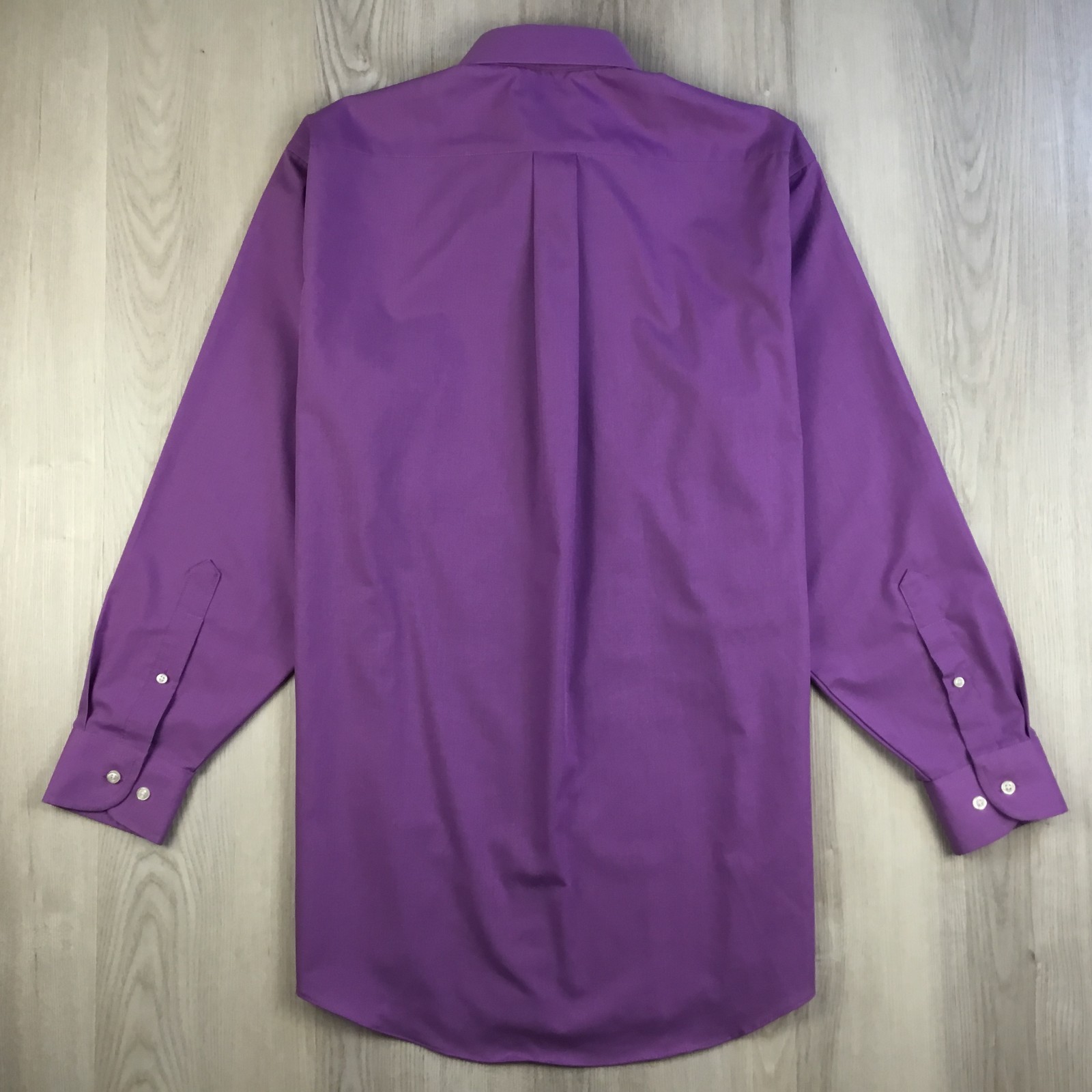 Stafford Mens Shirt 16 32-33 Purple Performance Broadcloth Super Shirt Utility