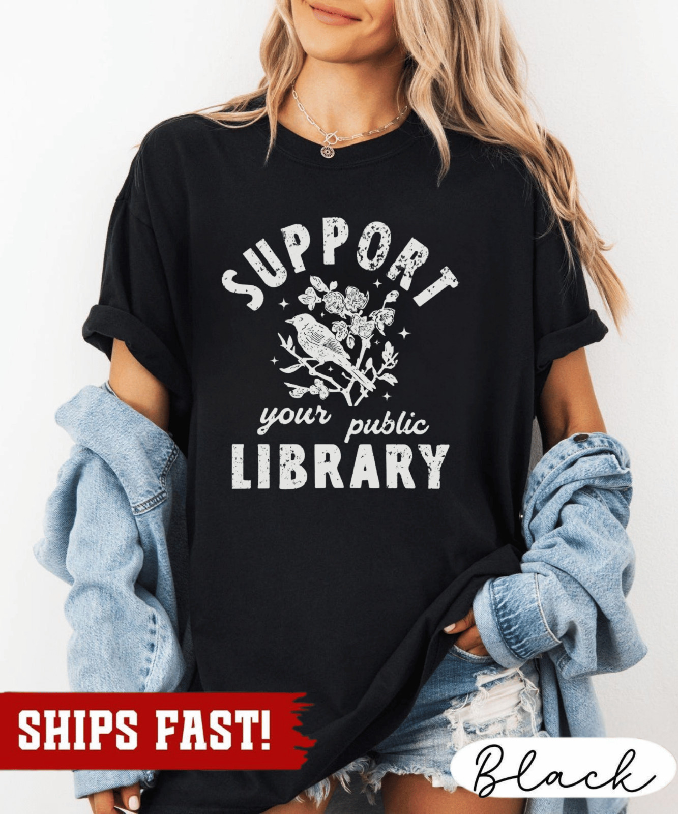 Public Library Shirt, Support Local Libraries, Bookish, Oversize, Womens, Mens