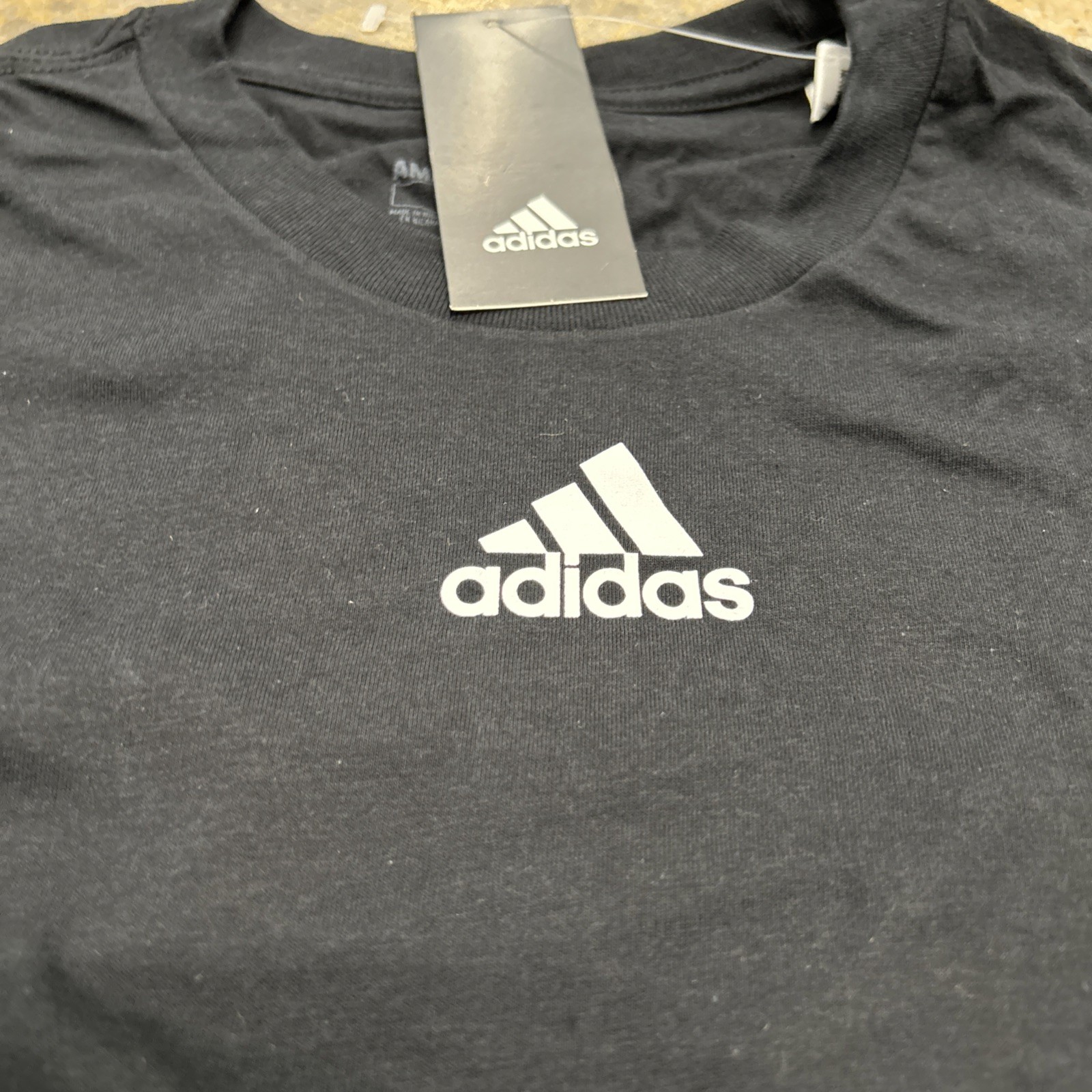 adidas Amplifier Cotton Tee Short Sleeve Black EK0174 Men’s Size XL – NWT