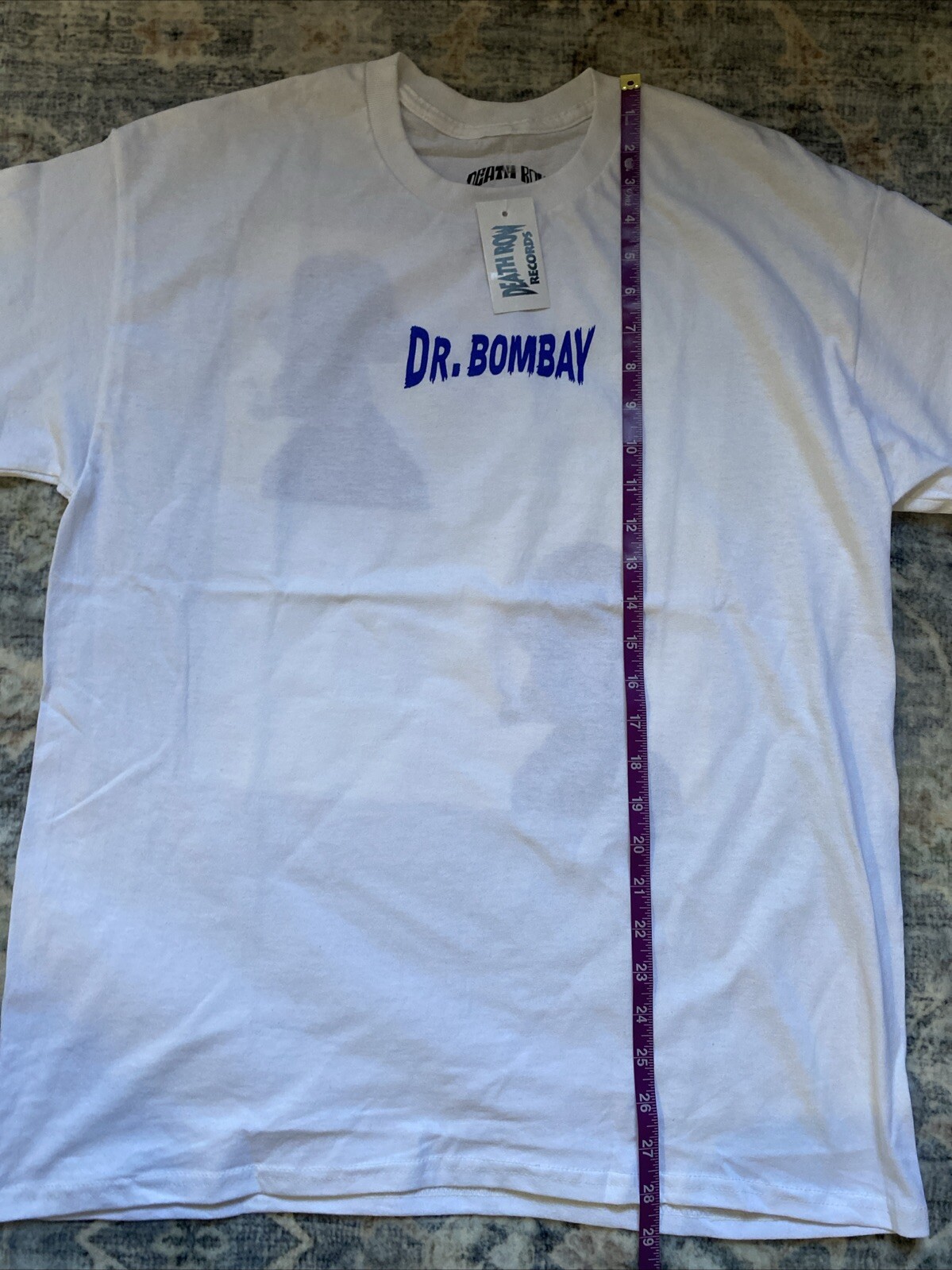 Death Row Records Dr.Bombay short sleeve T-shirt, M Unisex Music Festival Wear