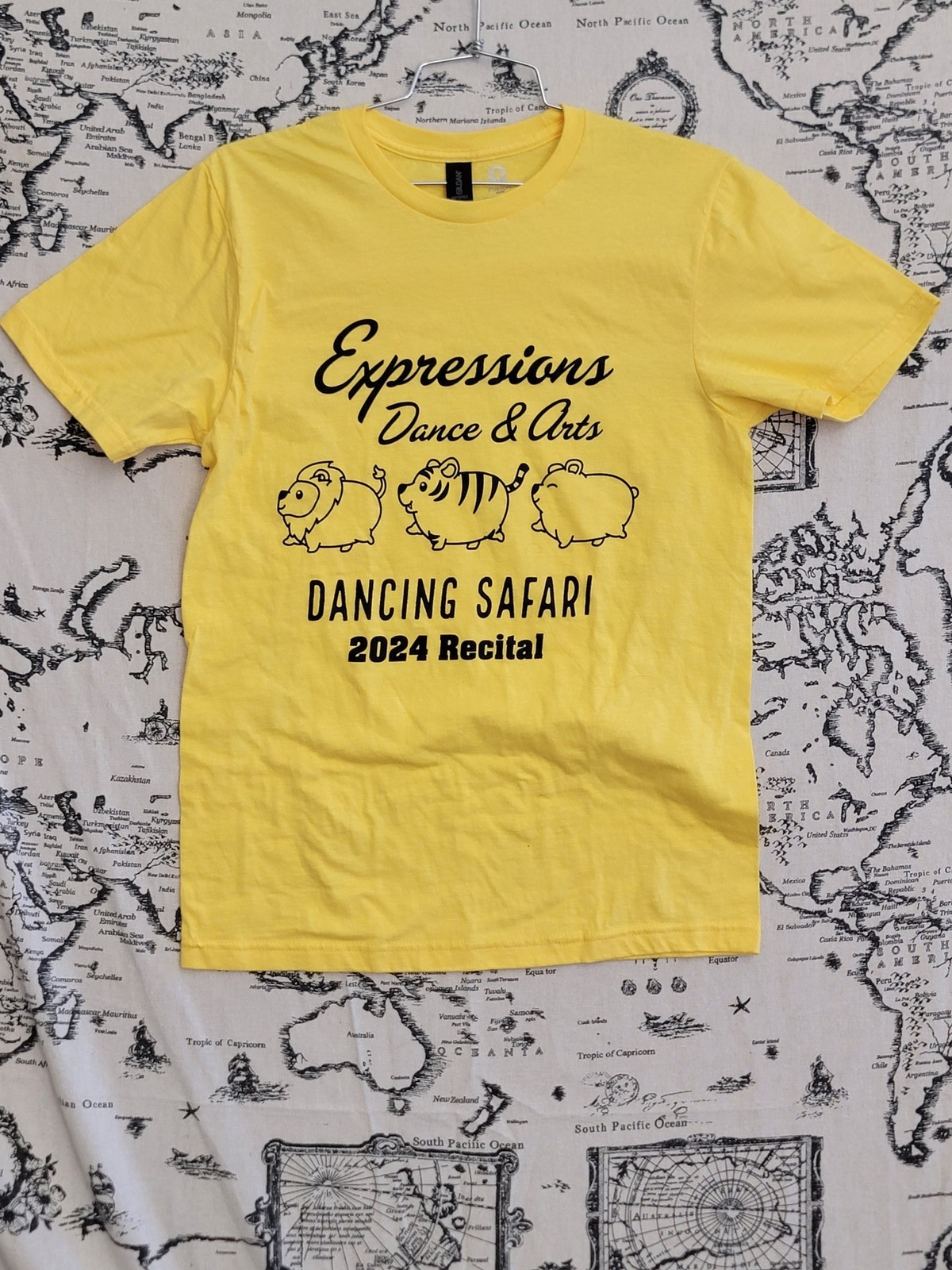 Gildan Custom Ink Expressions Dance Arts Dancing Safari 2024 Recital T-Shirt S