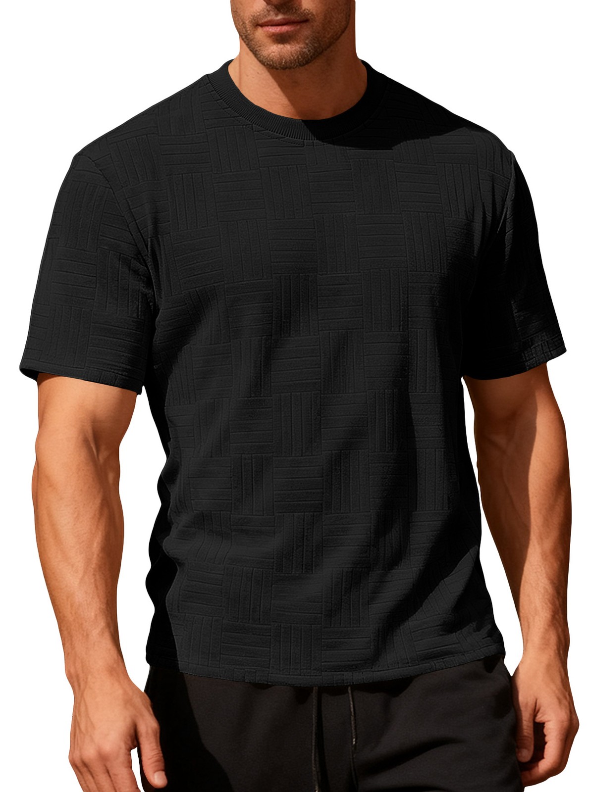 New Personalized Slim Casual Crew Neck Short Sleeve Tee
