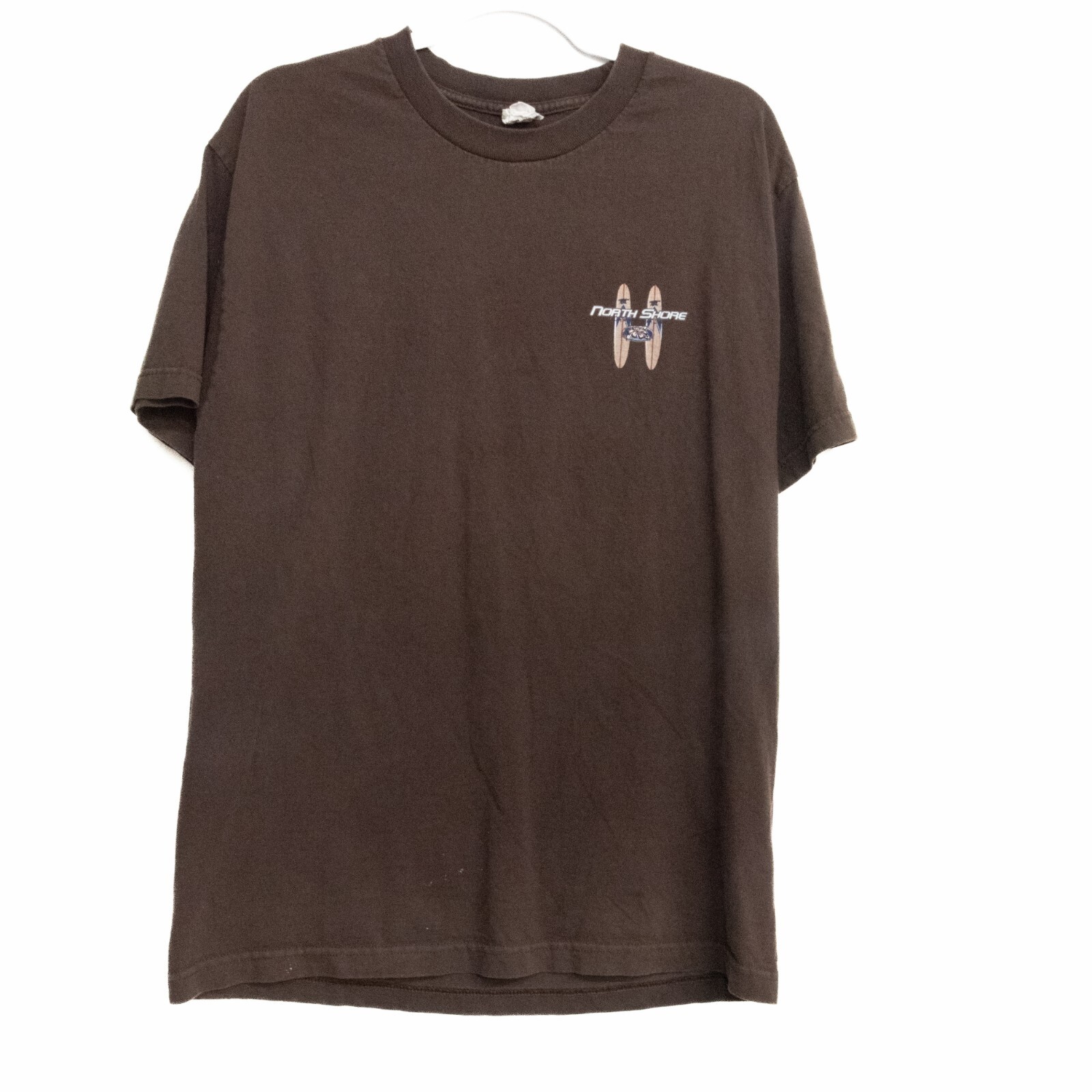 Alstyle Apparel and Activewear Mens Cotton Brown T Shirt Pullover Short Sleeve L
