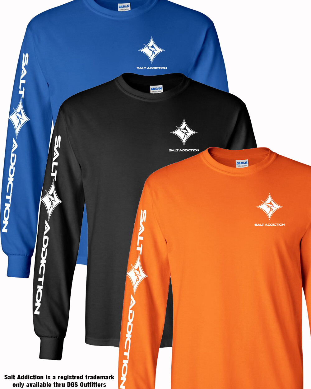 Salt Addiction t shirt saltwater fishing apparel life Marlin ocean performance