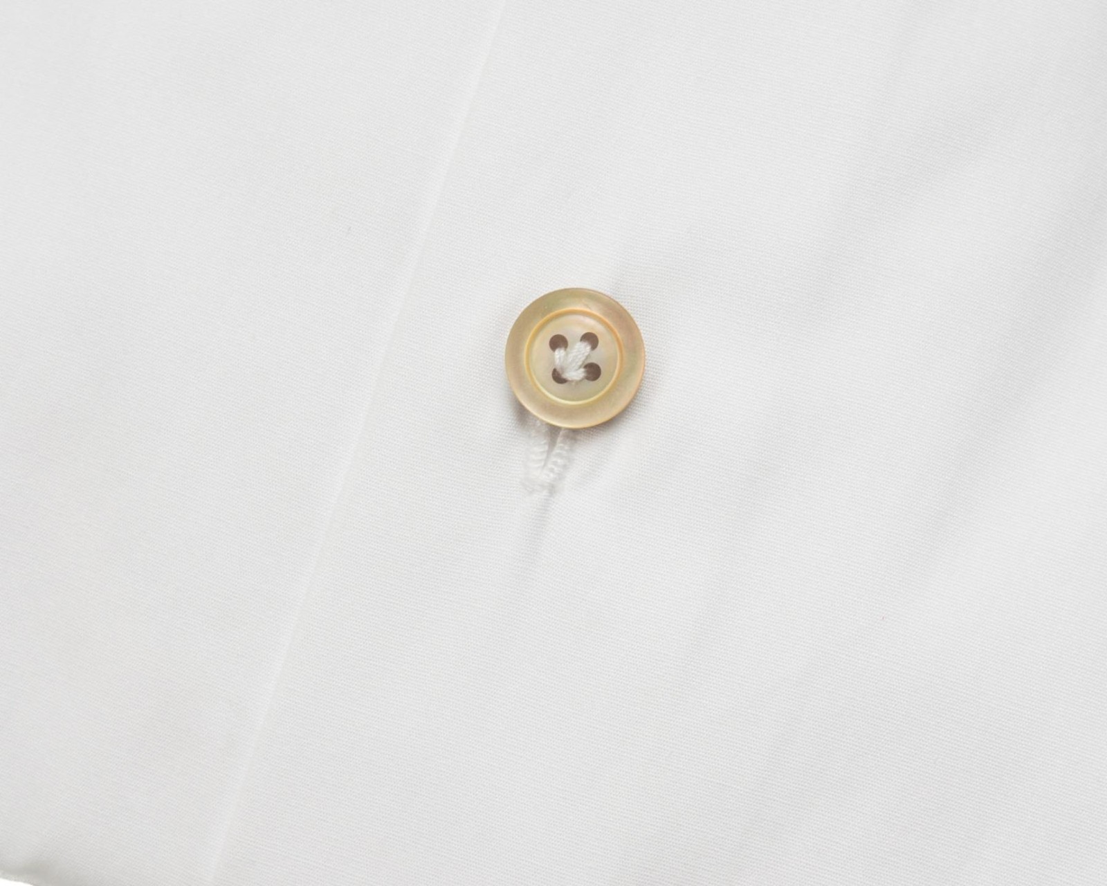Kiton $1,195 NWT Solid White Cotton Spread Collar Dress Shirt (40 eu) 15.75 US