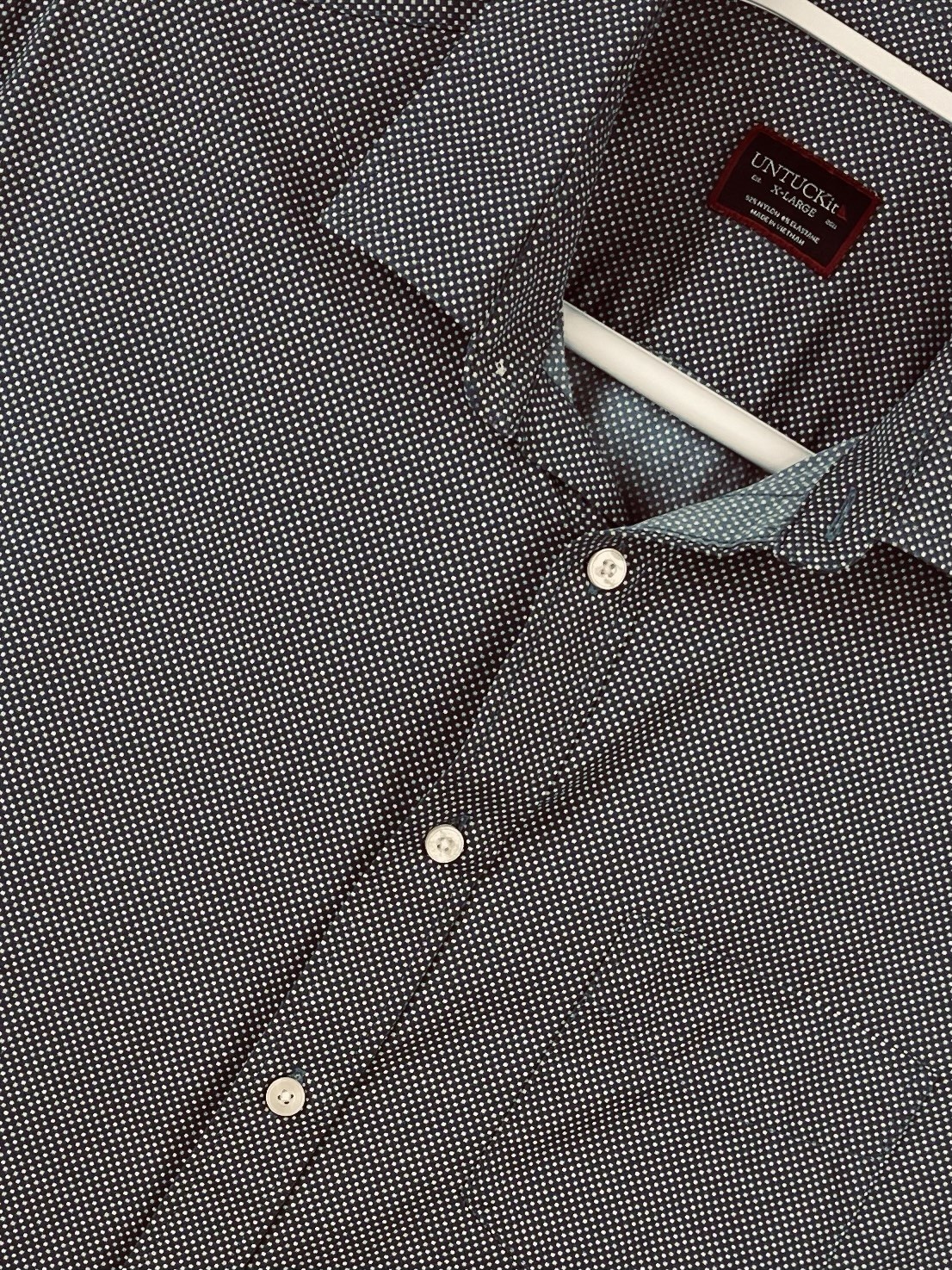 UNTUCKit Performance Stretch Shirt BENHAM Short Sleeve Button Up Men’s XL EUC