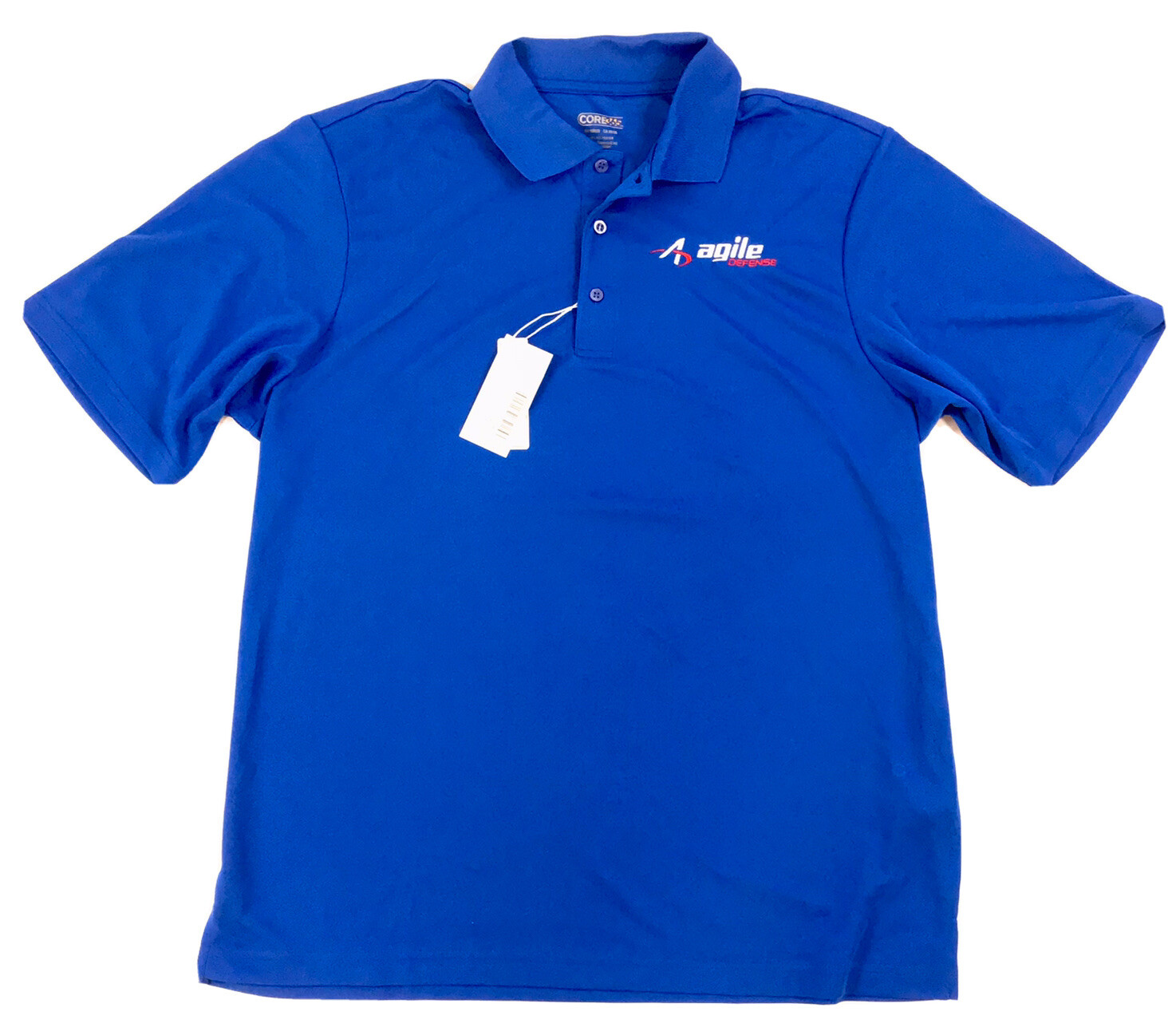 Royal Blue AGILE DEFENSE Moisture Wicking Polo Shirt 108030 XL UV 39 Protection