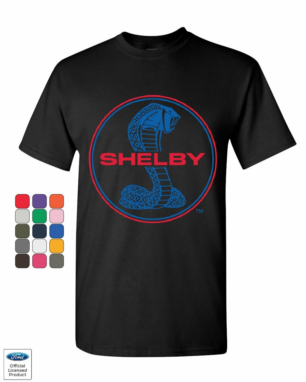 Shelby Cobra Ford Mustang T-Shirt American Muscle Ford Racing Mens Tee Shirt