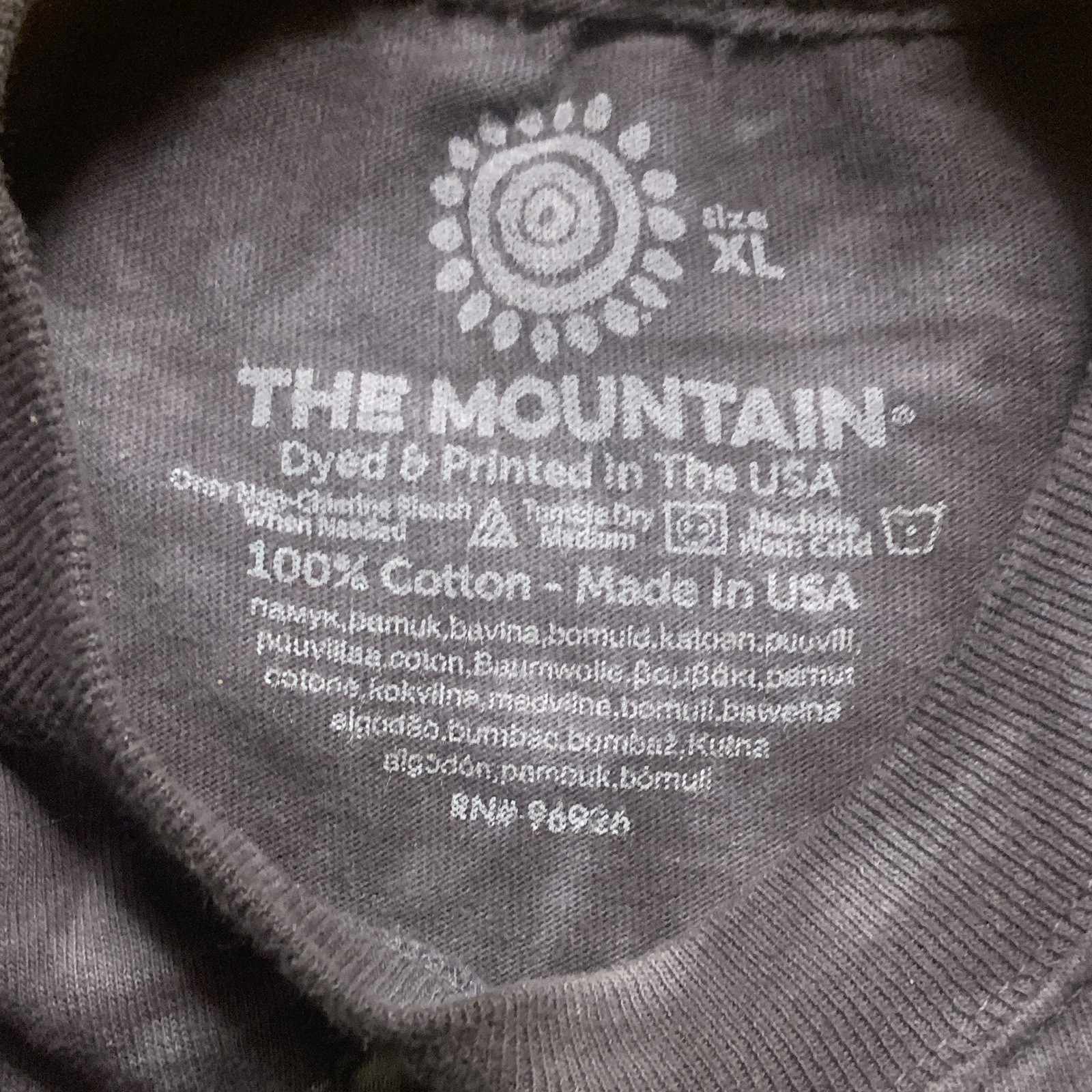 The Mountain Smithsonian Natl Museum of Natural History T-Rex Tie-Dye Child’s XL