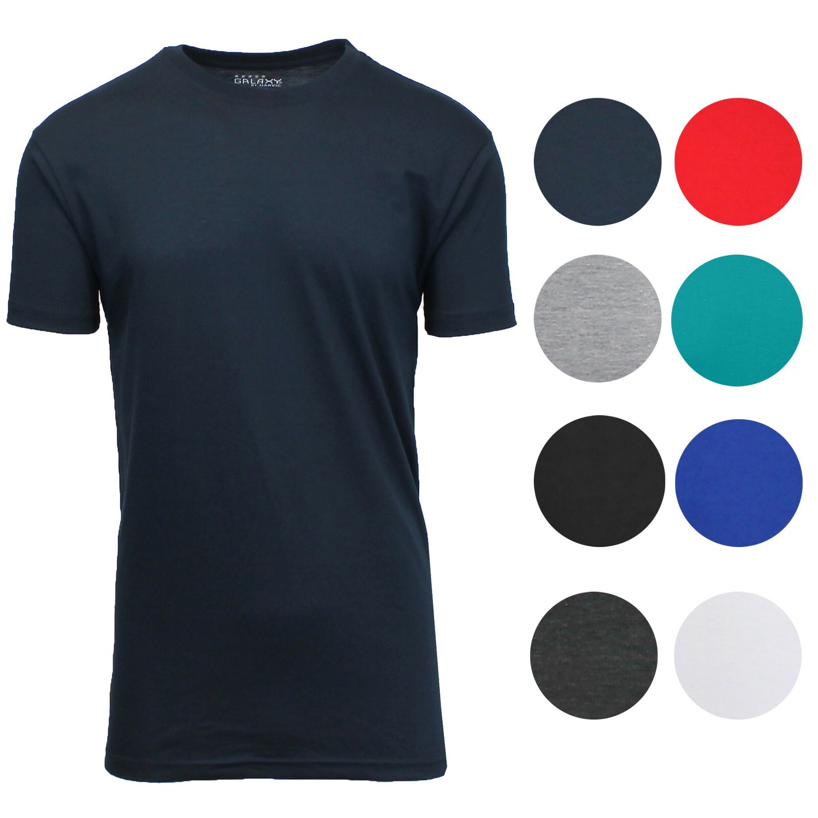 Men’s Short Sleeve Crew Neck Tee Cotton T Shirt S M L XL 2XL 3XL 4XL 5XL 6XL