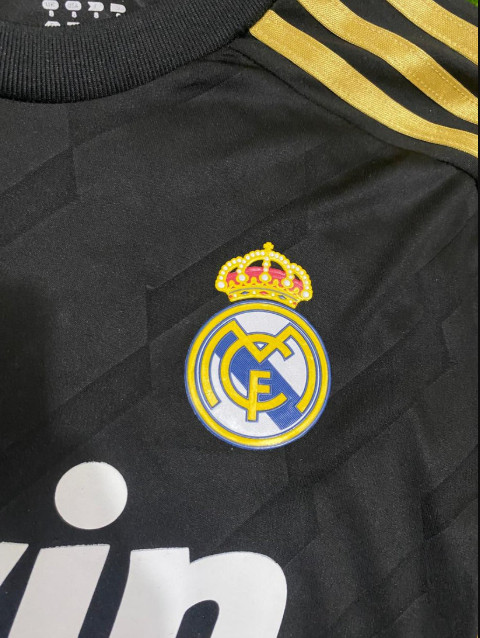 C.Ronaldo #7 Real Madrid Away Jersey Black 2011/12 Football Long Sleeve All size