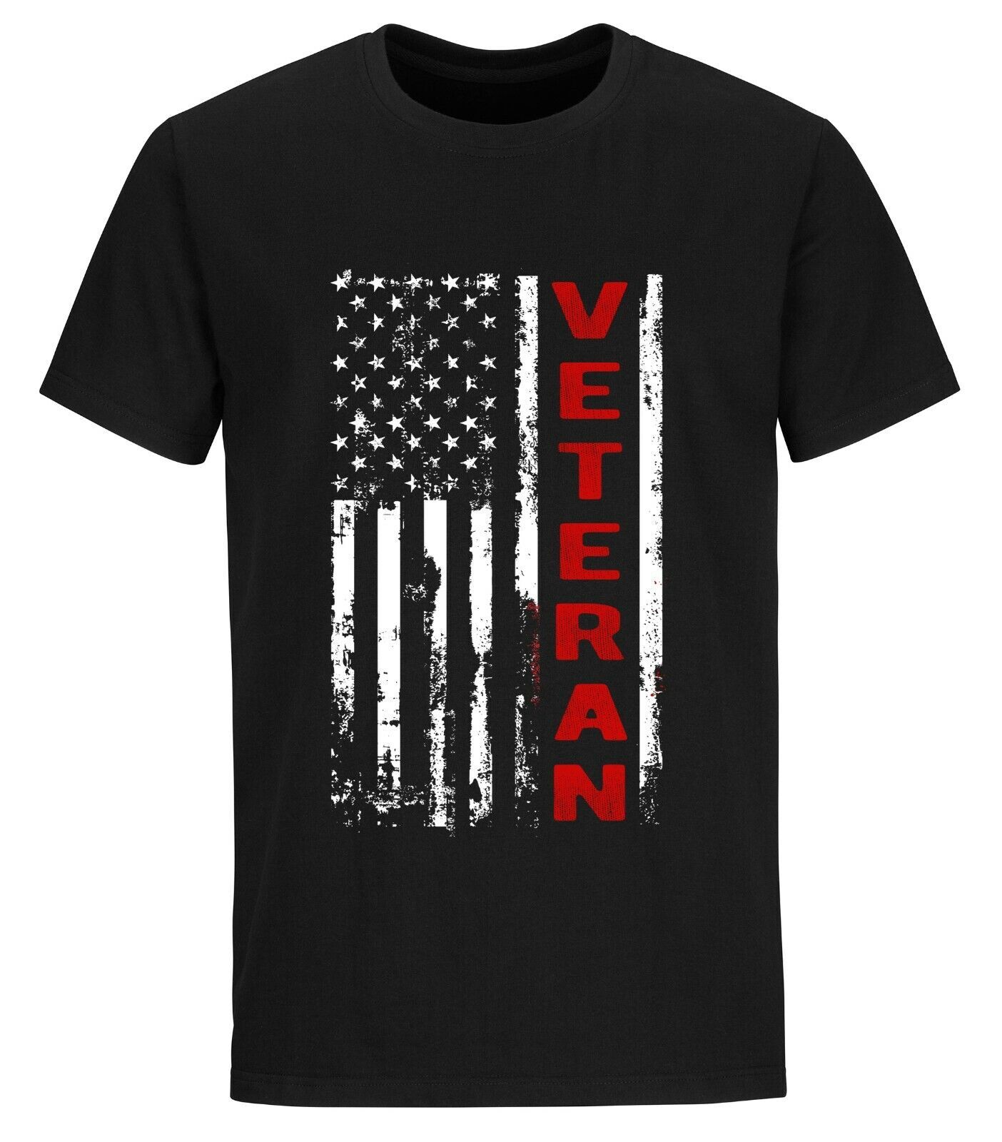 American Flag USA Patriotic T Shirt for Man Military Veteran Shirt Vintage Flag