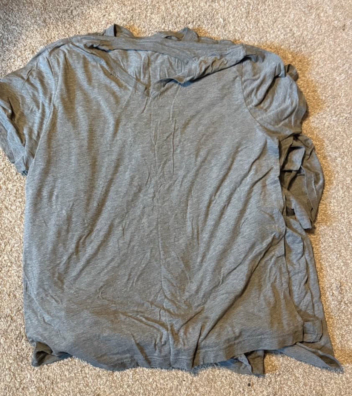 Short Sleeve Triblend V-Neck Bella +Canvas Size Large Five t-shirts
