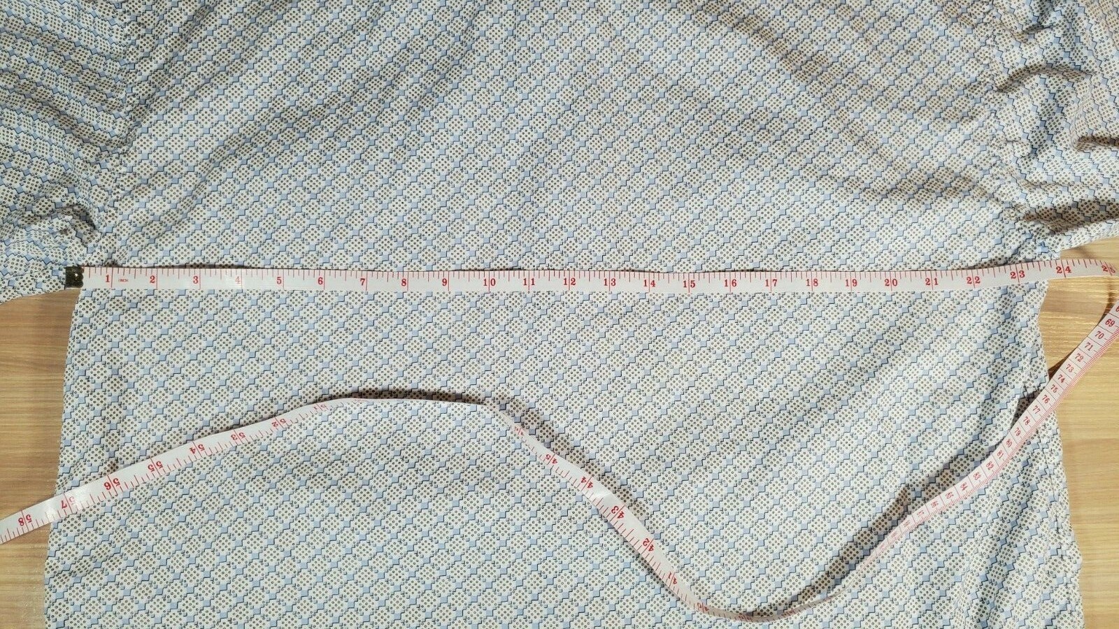 Panhandle Slim Western Shirt Size L Pearl Snap Short Sleeve White Blue EUC