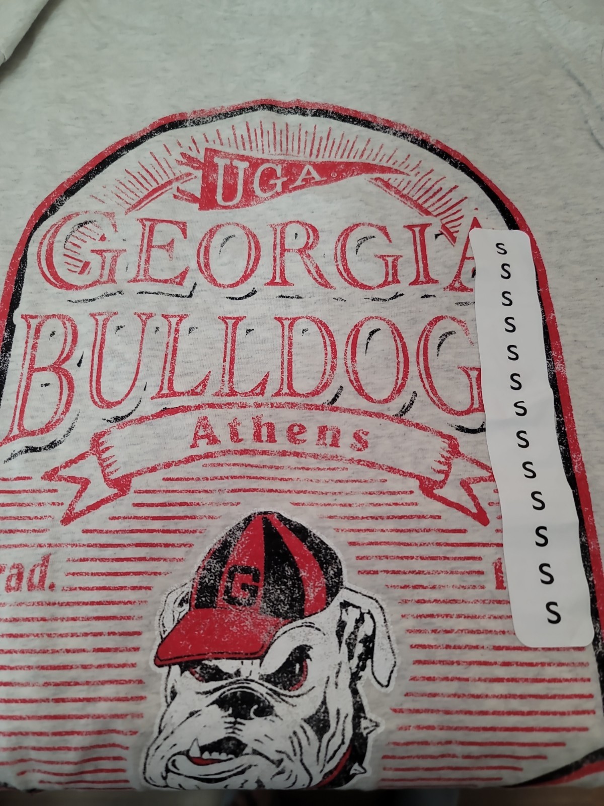 NWT Champion Georgia Bulldogs T- shirt Natural GRAY HEATHER YOU CHOOSE SIZE