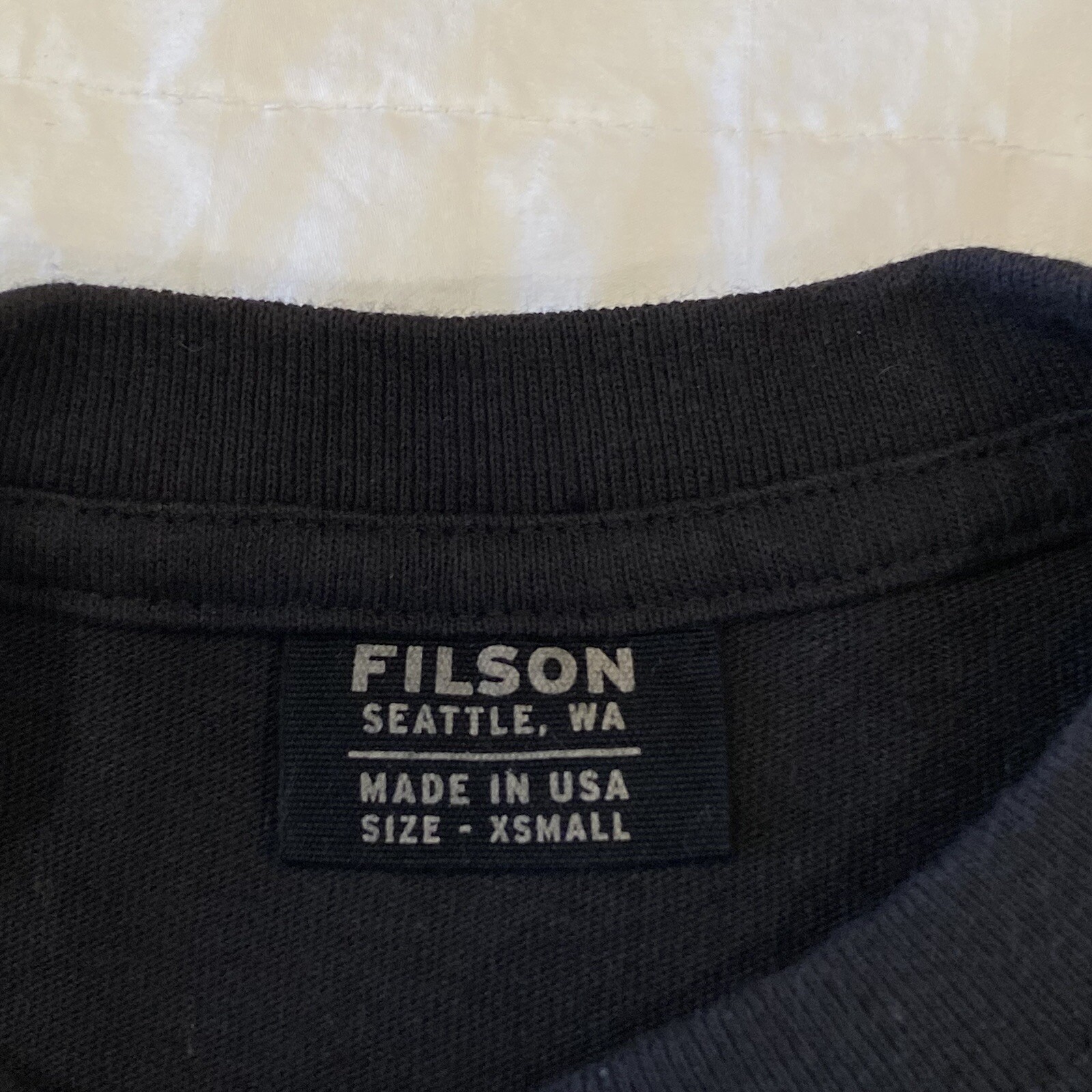 Filson US Forest Service Ltd Edition LS Tee – Mint – Mens XS – Faded Black – USA