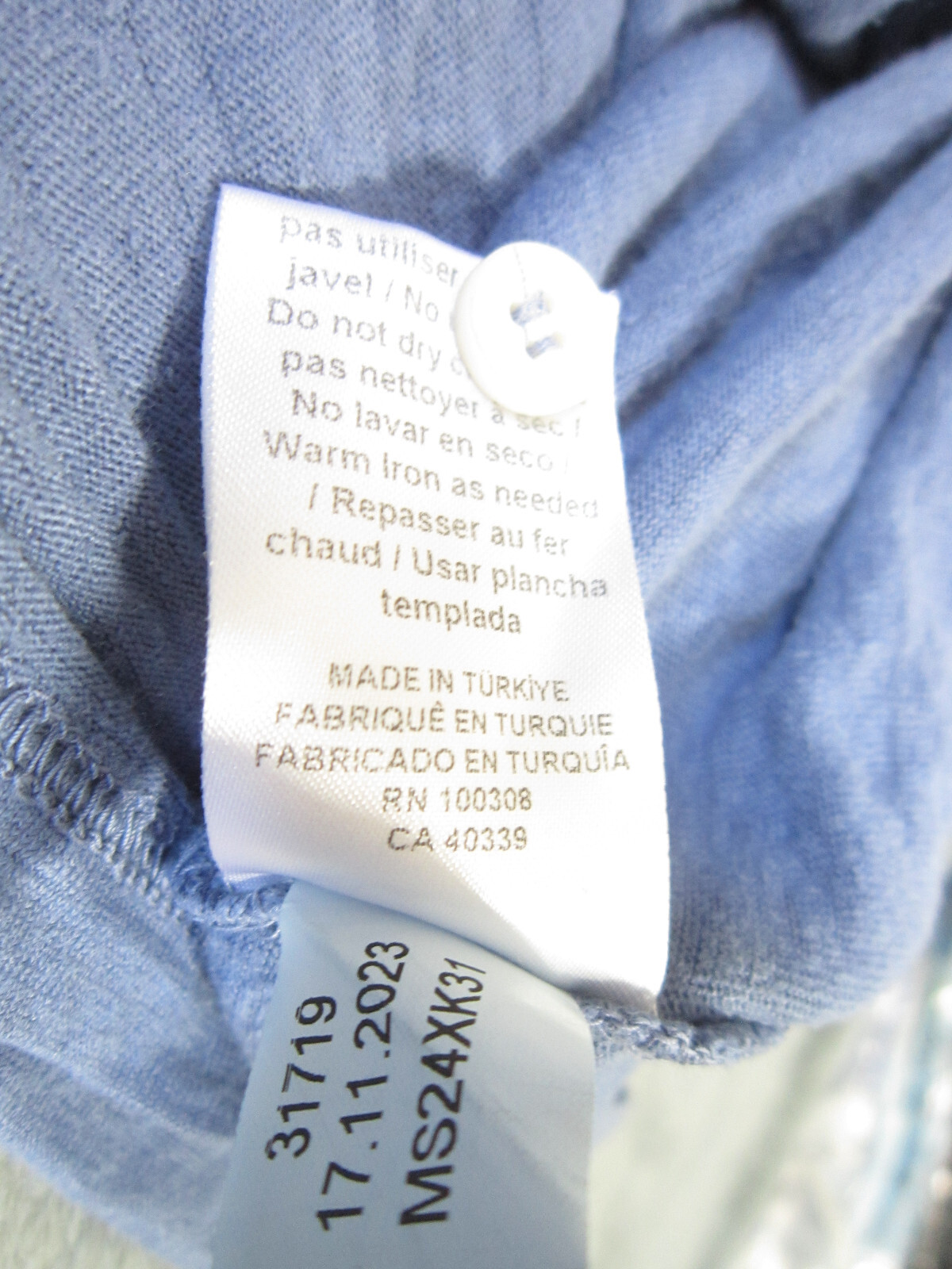 PETER MILLAR Crown Crafted Greystone Polo Shirt Linen BLPRL Blue Pearl Sz L $180